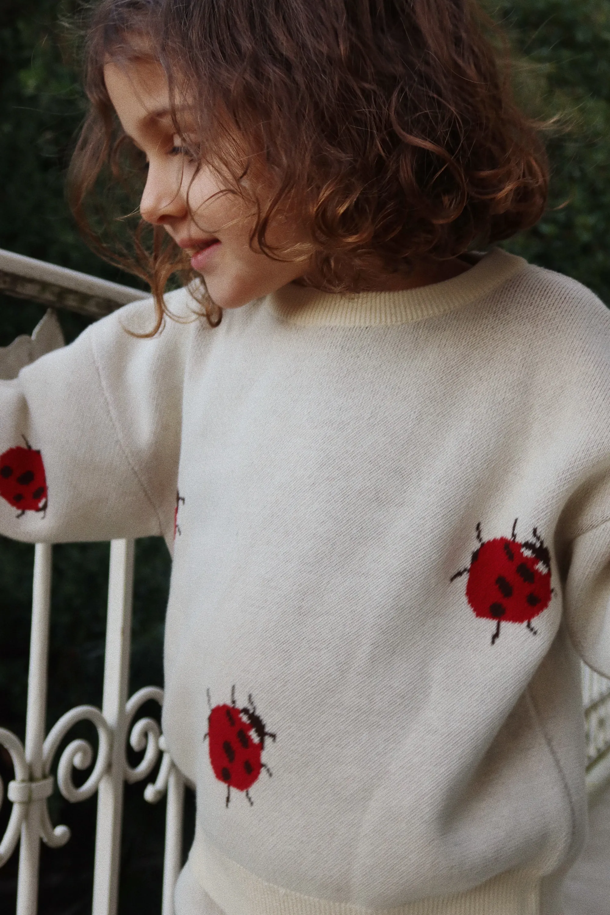 Konges Sløjd - sweter bawełniany dziecięcy Lapis Knit Blouse Lady Bug Konges Sløjd - sweter bawełniany dziecięcy Lapis Knit Blouse Lady Bug