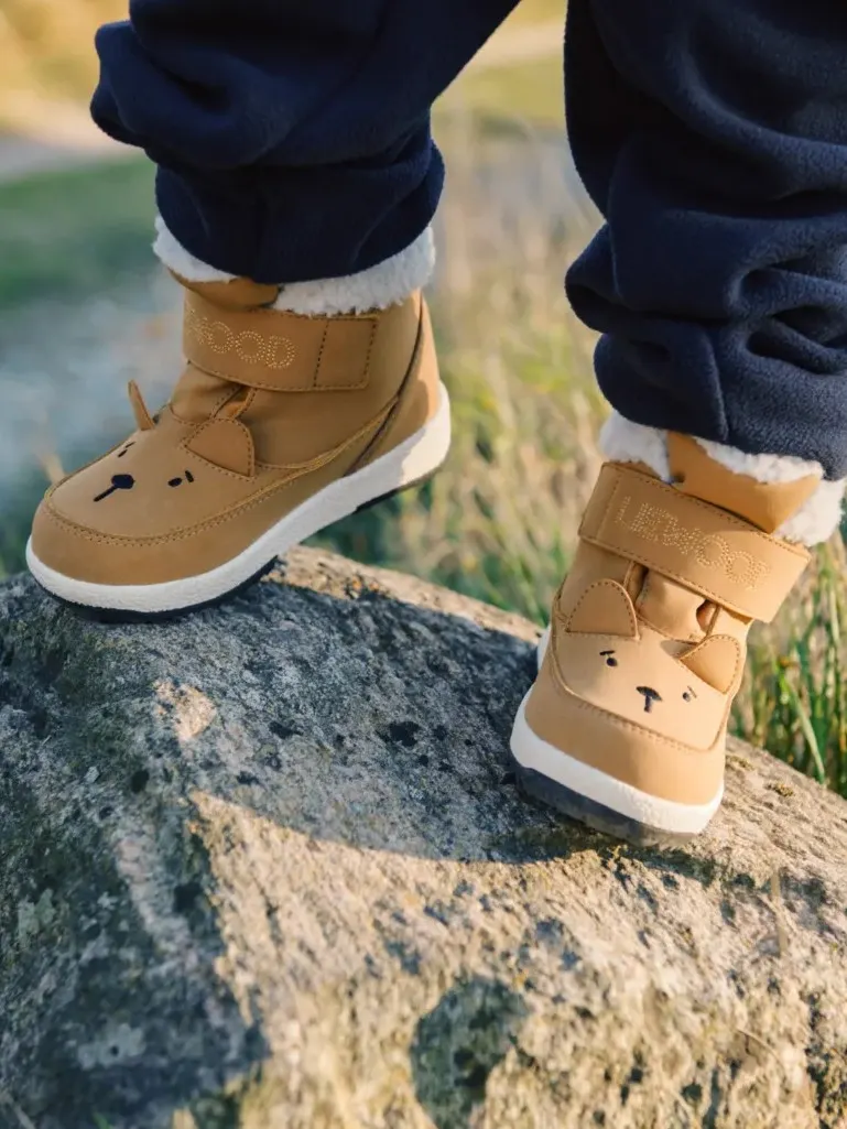 Liewood - buty zimowe Barley Bear Golden caramel