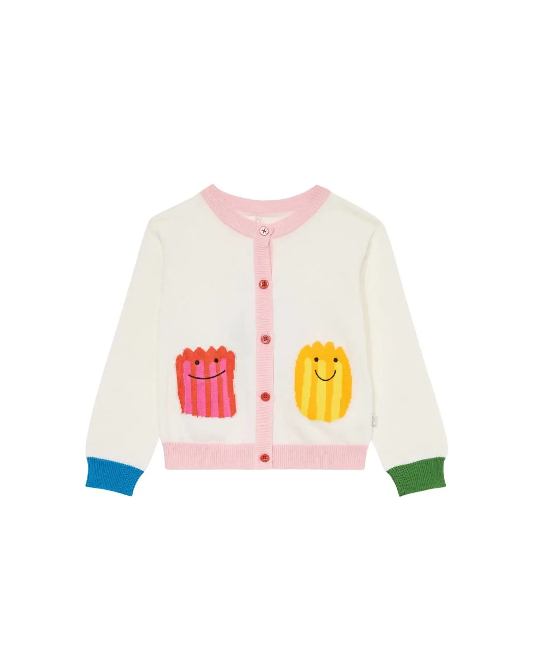 Stella McCartney - kardigan z uśmiechniętymi żelkami Stella McCartney - kardigan z uśmiechniętymi żelkami