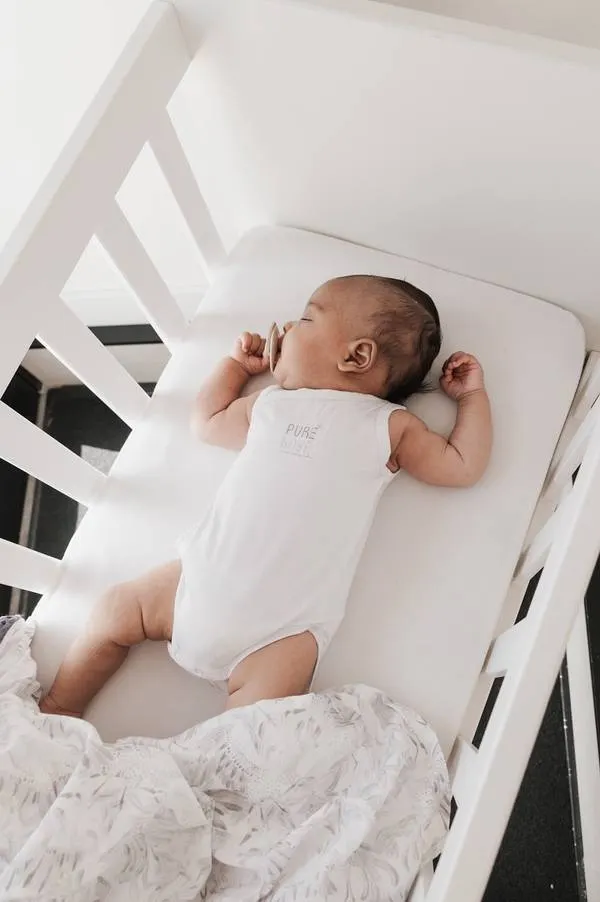 Bamboom - bambusowe białe body bez rękawów