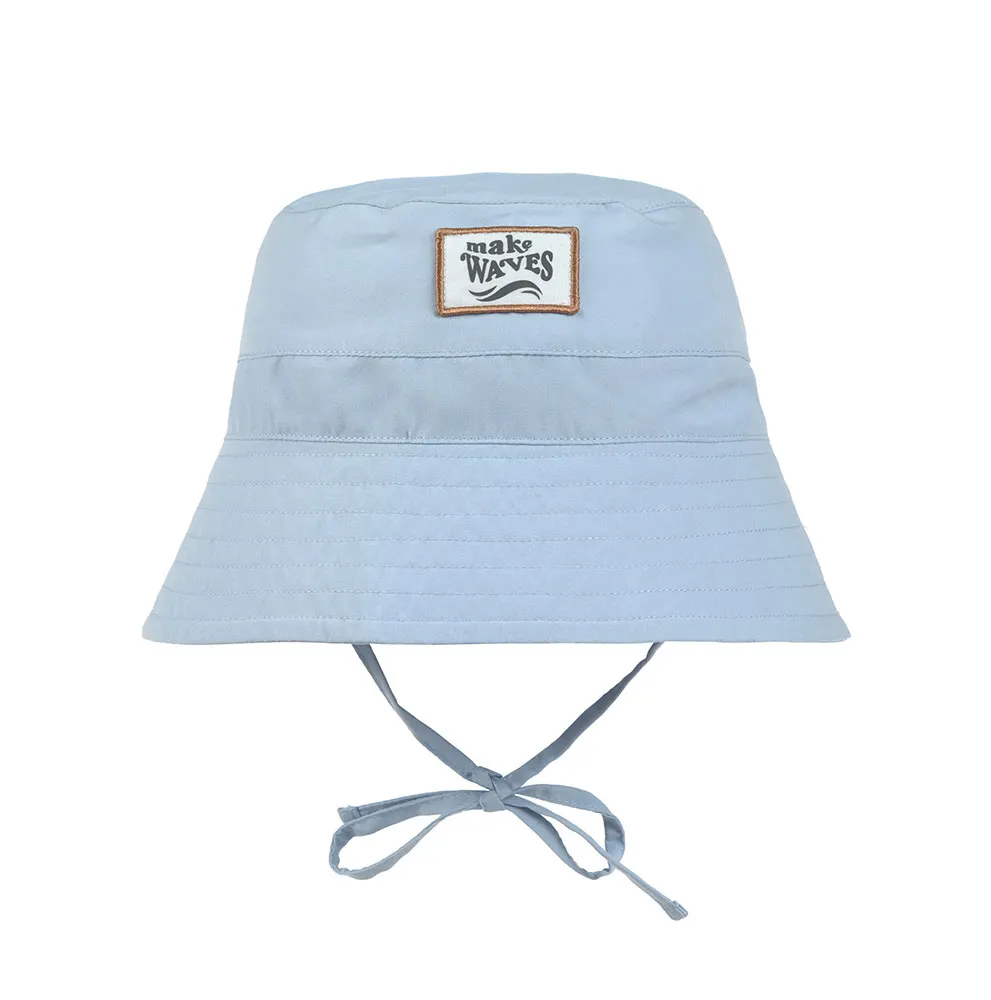 Lassig - dziecięcy kapelusz przeciwsłoneczny w stylu rybackim LSF UV 80 sky blue