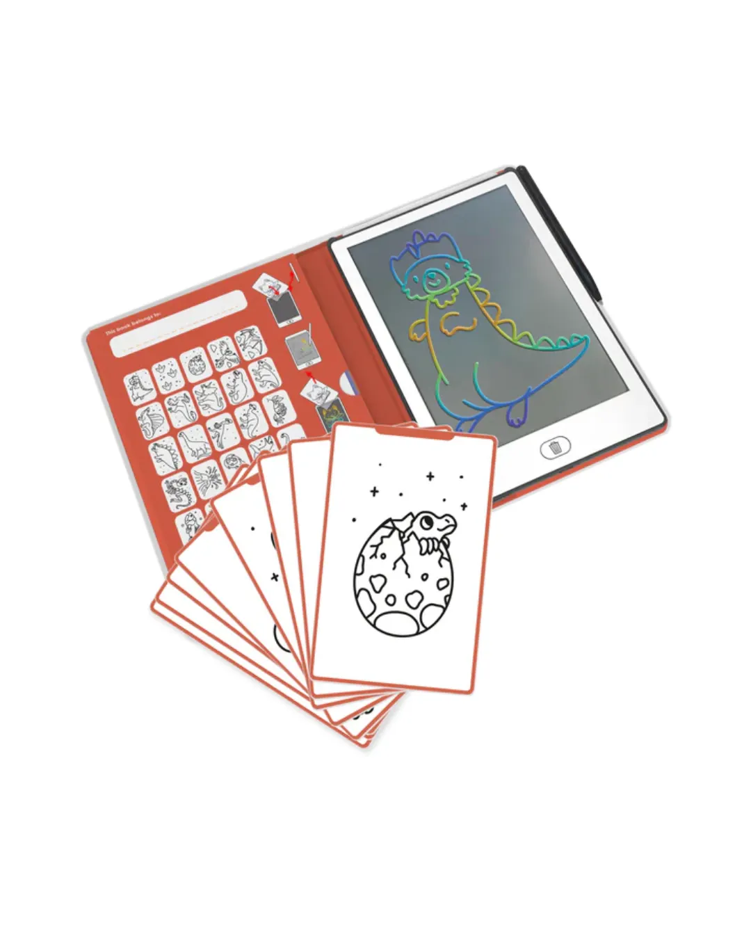 Kidywolf - KIDYDRAW-MINI - pad rysunkowy z ekranem LCD Dinosaurs Kidywolf - KIDYDRAW-MINI - pad rysunkowy z ekranem LCD Dinosaurs