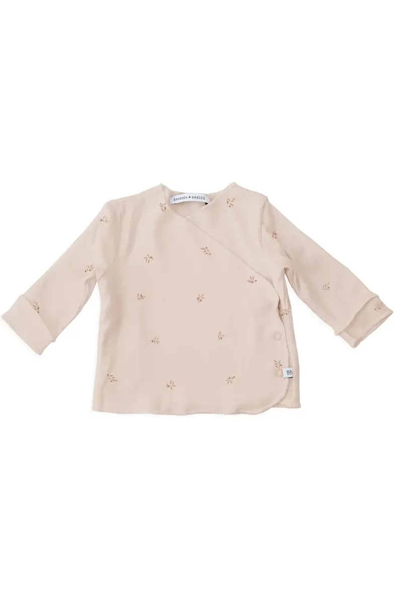 Bamboom - bluzka kaftanik dla noworodka Pure 1 miesiąc oliwki