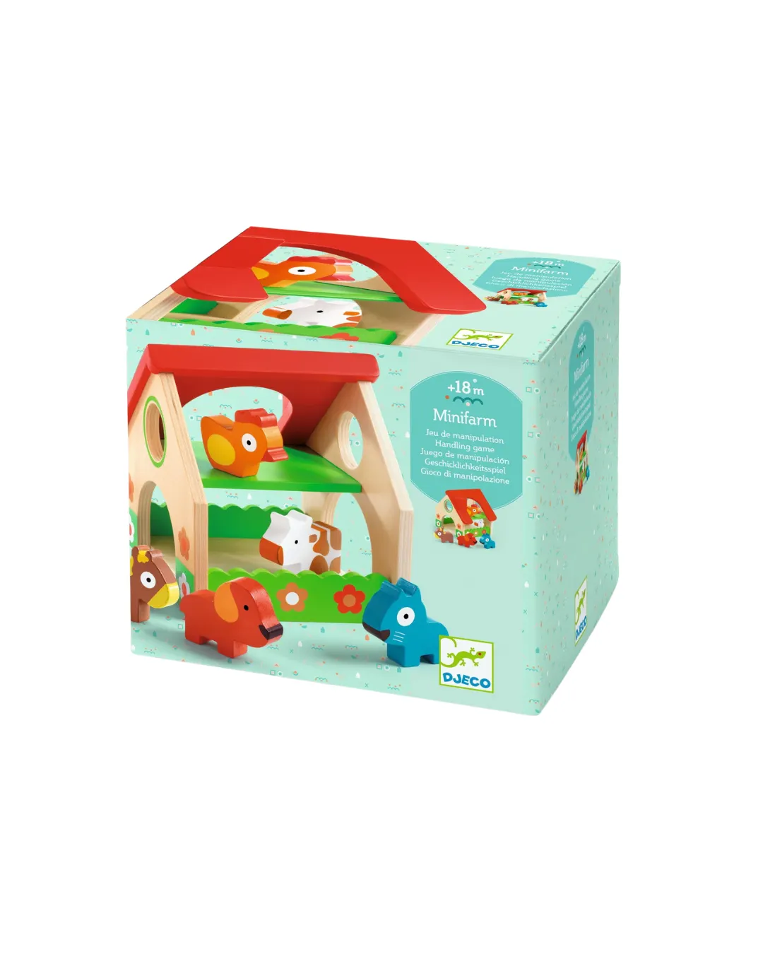 Djeco - drewniana zabawka mini farma Djeco - drewniana zabawka mini farma