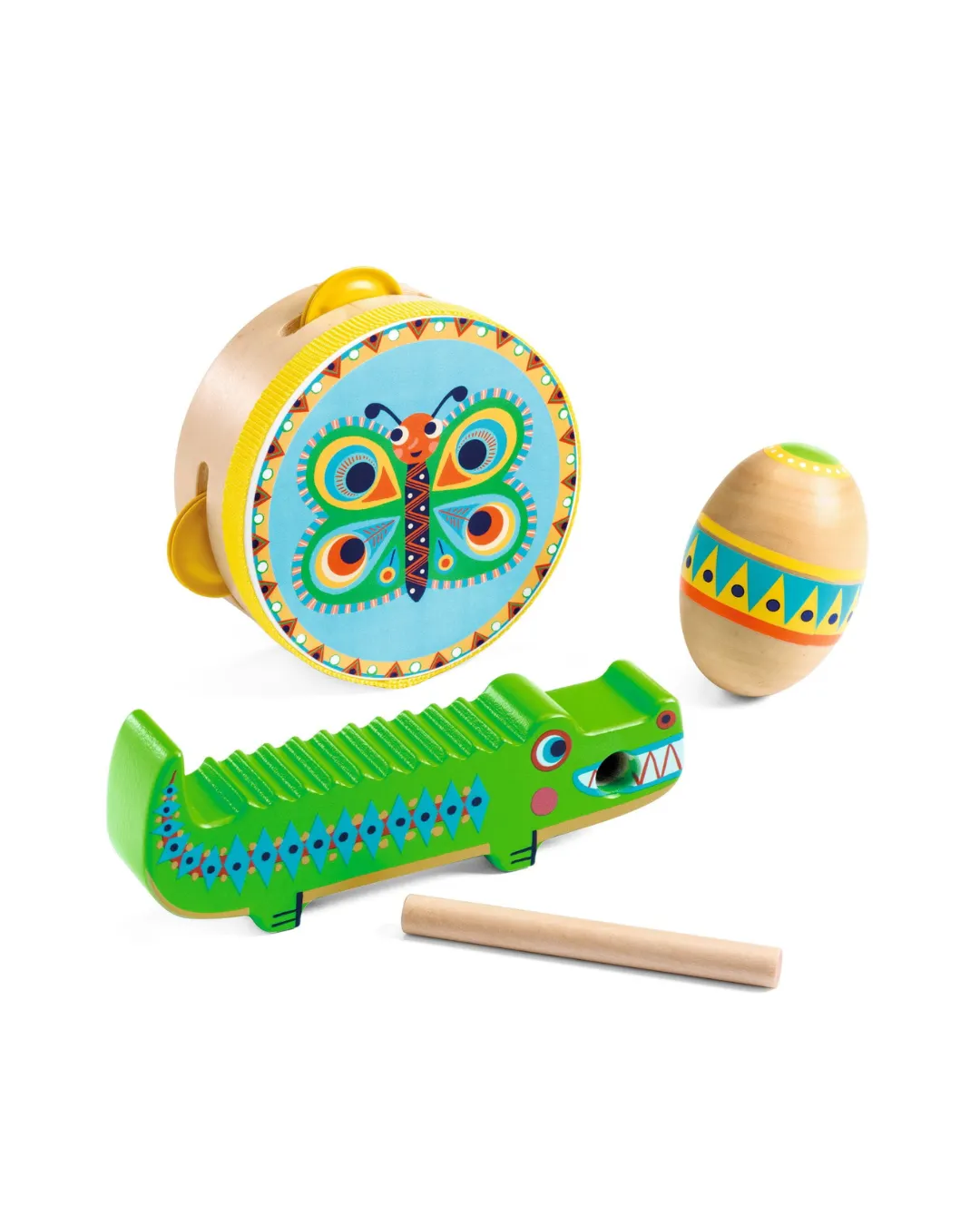 Djeco - zestaw 3 instrumentów perkusyjnych dla dzieci 