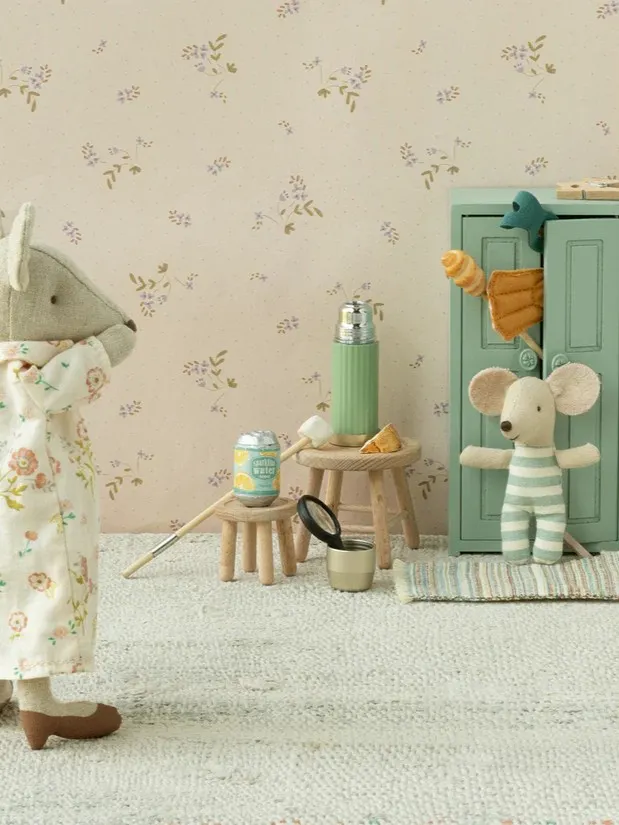 Maileg - termos z kubeczkami dla myszek Mint Maileg - termos z kubeczkami dla myszek Mint