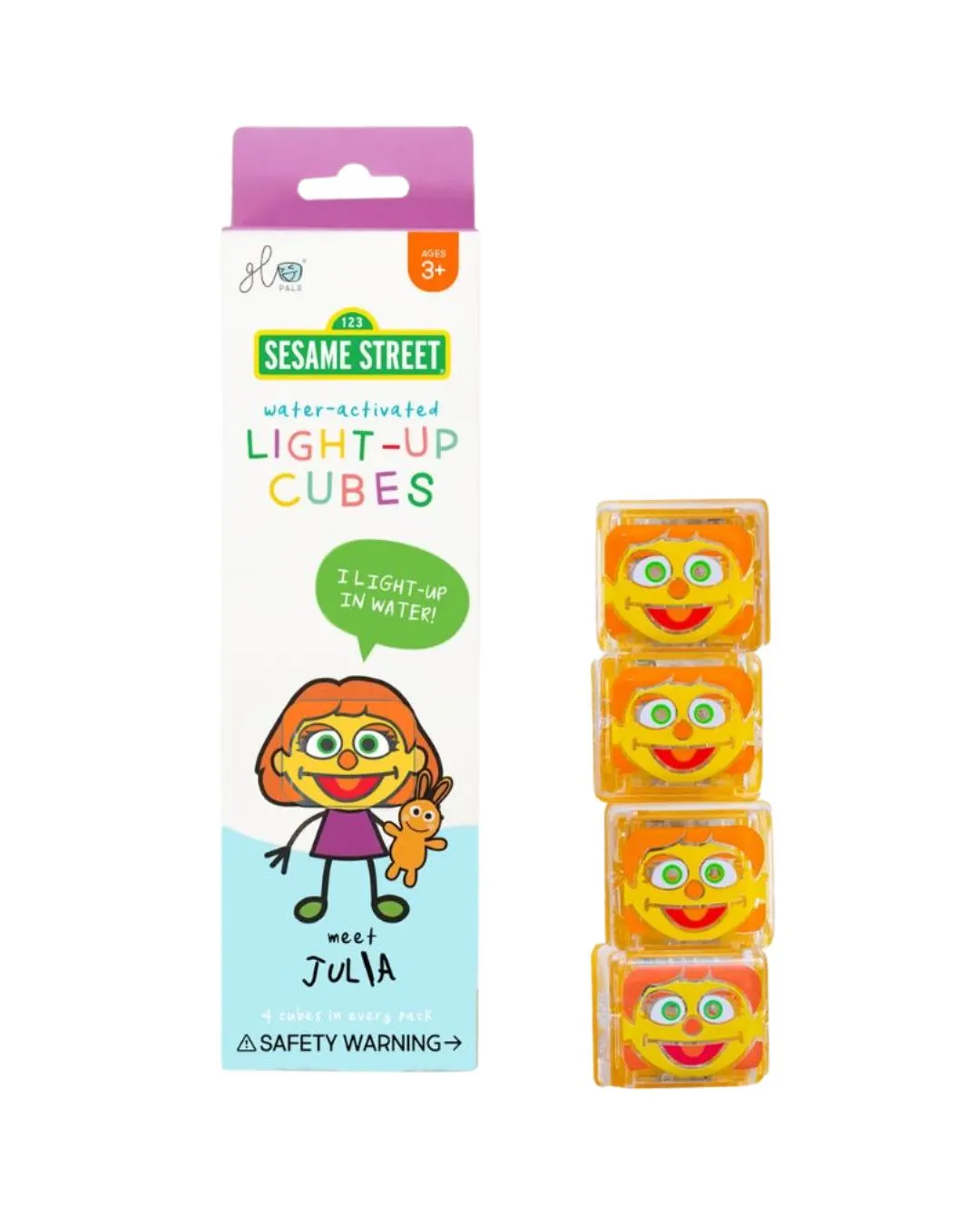 Glo Pals - kostki sensoryczne do kąpieli świecące w wodzie Julia