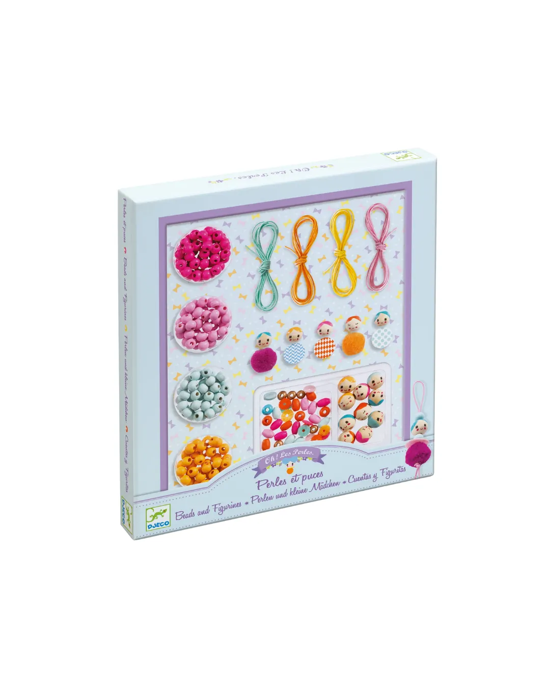 Djeco - zestaw do robienia biżuterii dla dzieci Perły i figurki