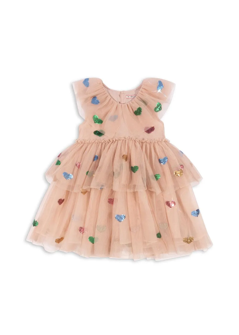 Konges Sløjd - tiulowa sukienka dziecięca Yvonne Fairy Dress Coeur Sequins Konges Sløjd - tiulowa sukienka dziecięca Yvonne Fairy Dress Coeur Sequins