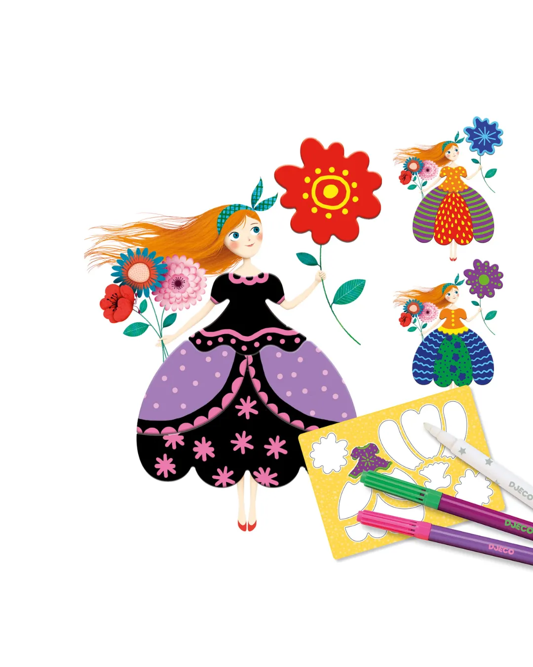 Djeco - zestaw artystyczny Pretty dresses
