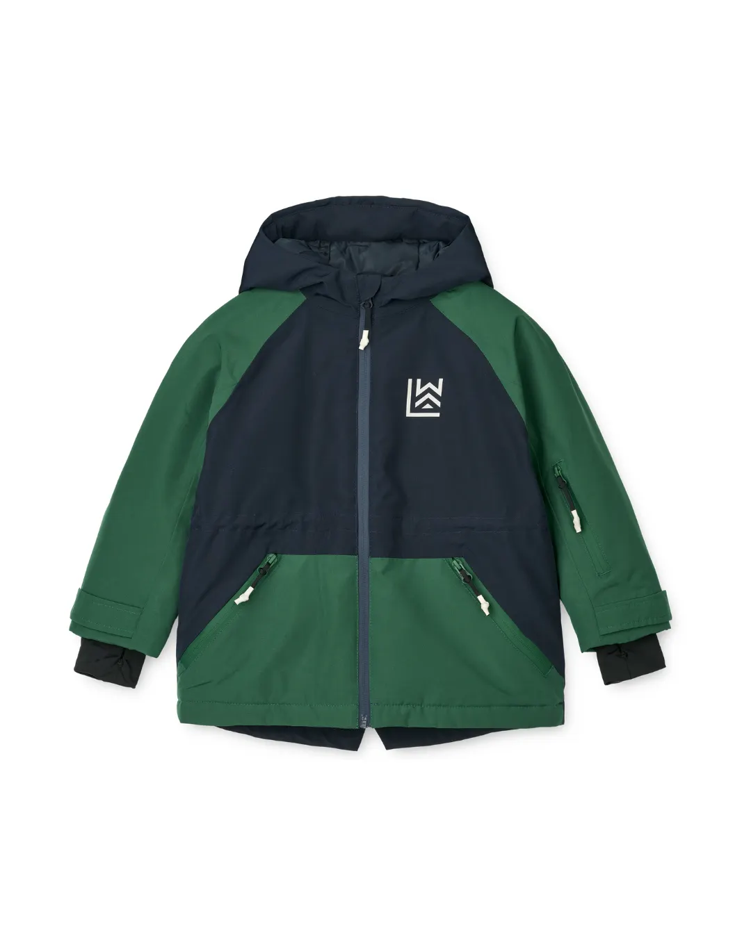 Liewood - kurtka zimowa Kalle Jacket Classic Navy/Garden Green