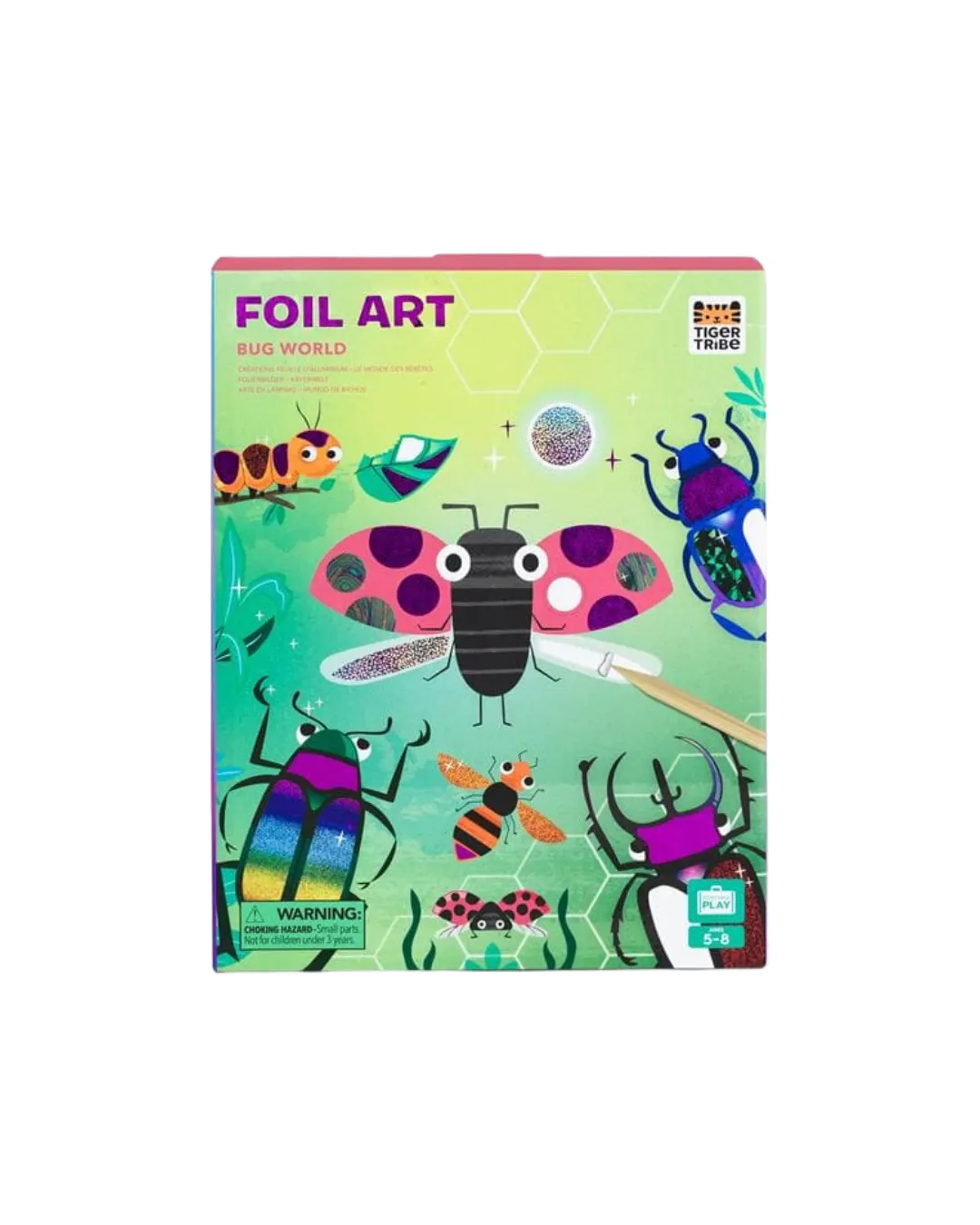 Tiger Tribe - artystyczny zestaw z folią Radosne Robaczki Tiger Tribe - artystyczny zestaw z folią Radosne Robaczki