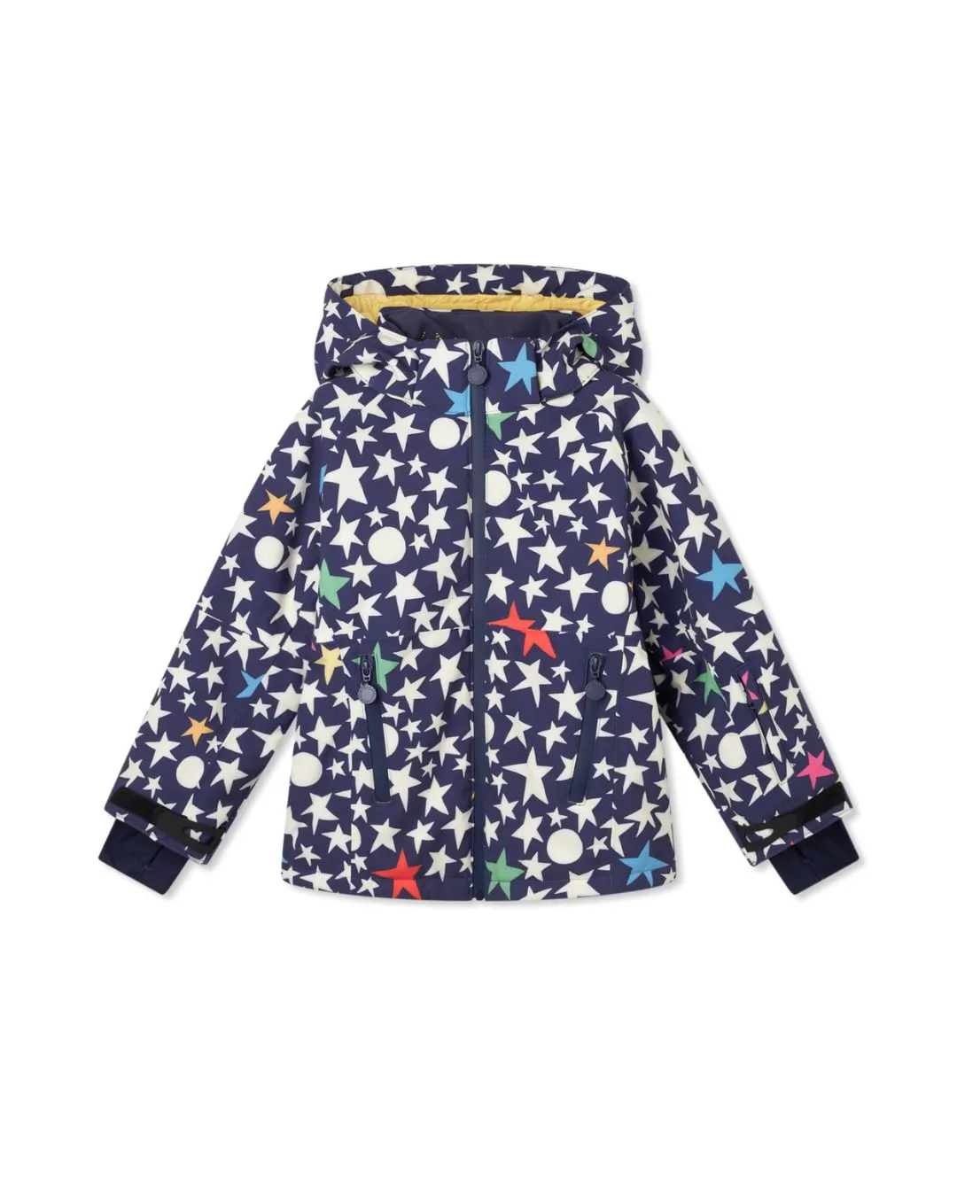 Stella McCartney - kurtka narciarska Star Print granatowa