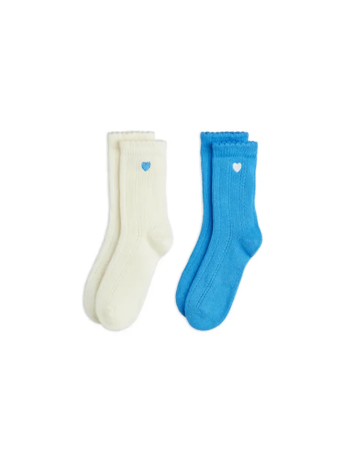 Mini Rodini - skarpetki pointelle 2-pak Mini Rodini - skarpetki pointelle 2-pak