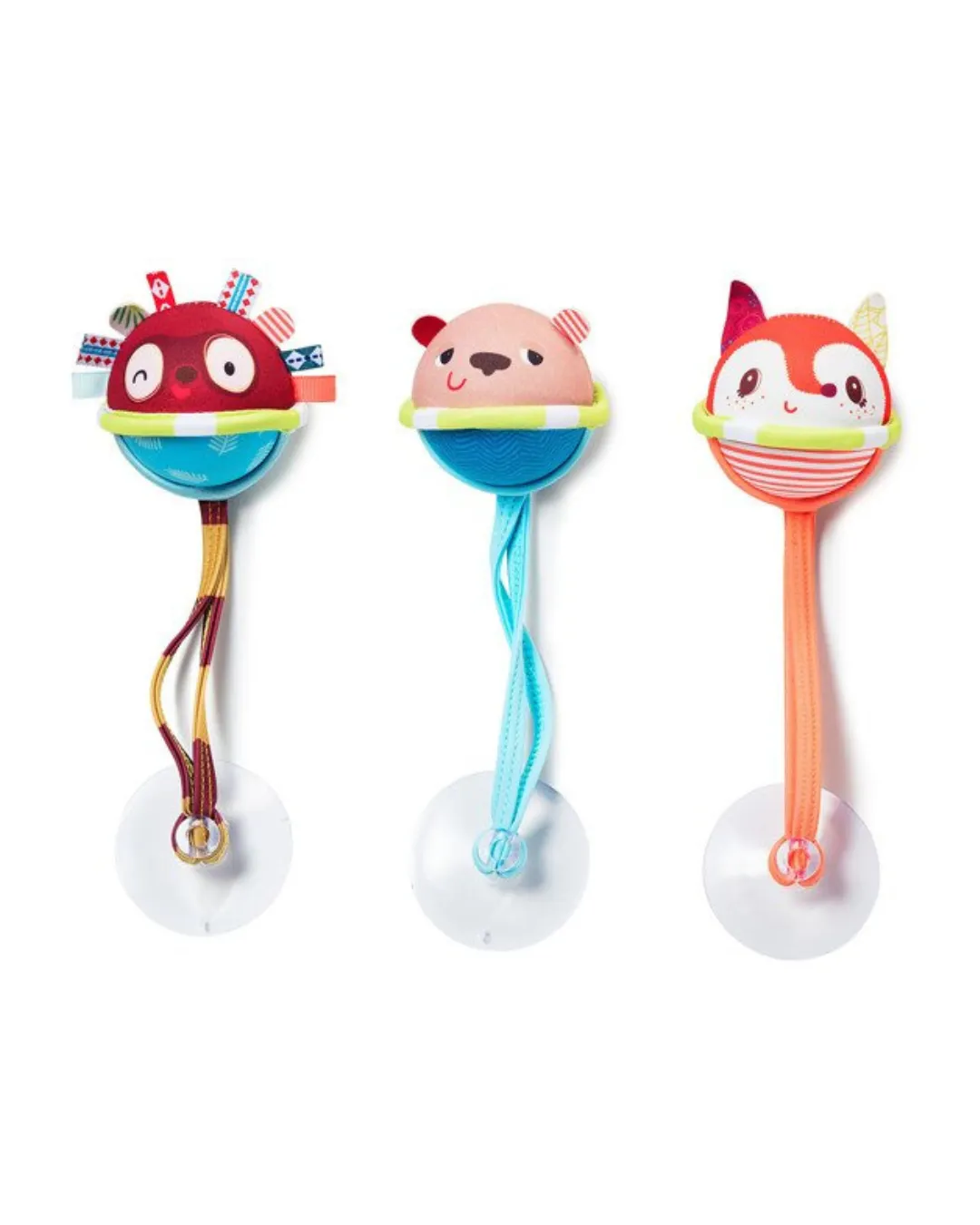 Lilliputiens - zestaw 3 piłeczki z przyssawkami Lisiczka Alice do kąpieli 