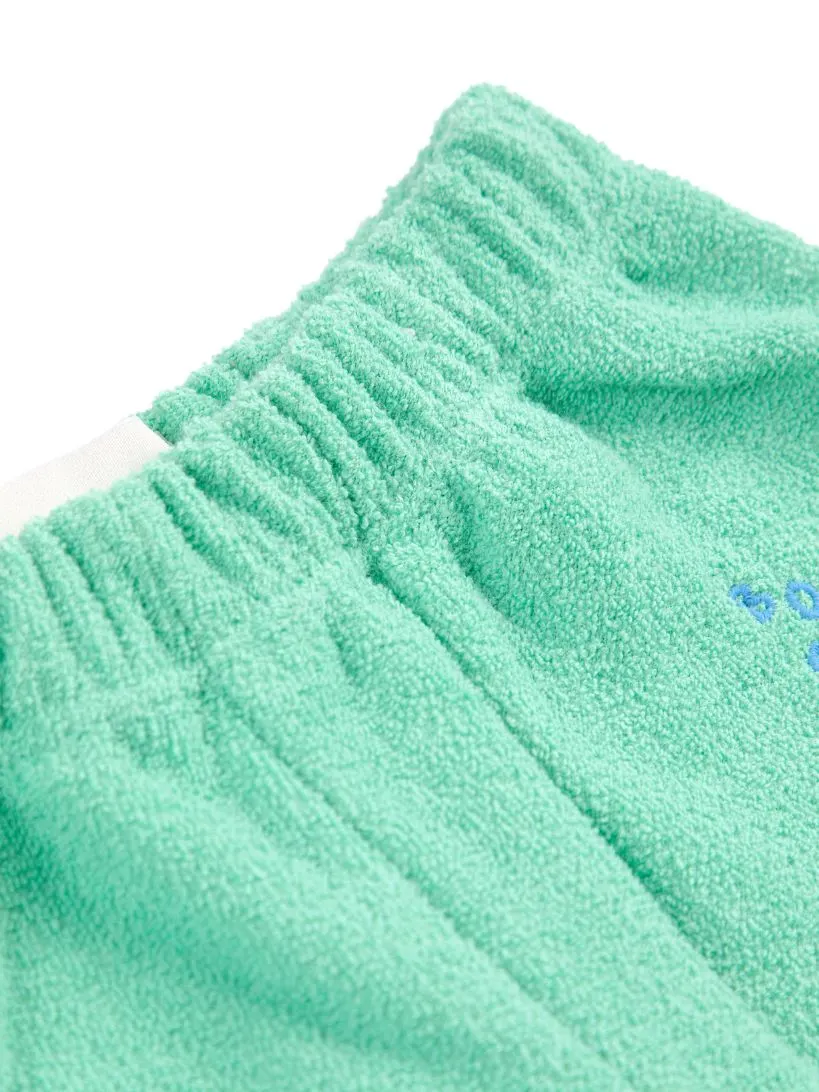 BOBO CHOSES - spodnie do joggingu z łatami na kolanach light green jasnozielone BOBO CHOSES - spodnie do joggingu z łatami na kolanach light green jasnozielone