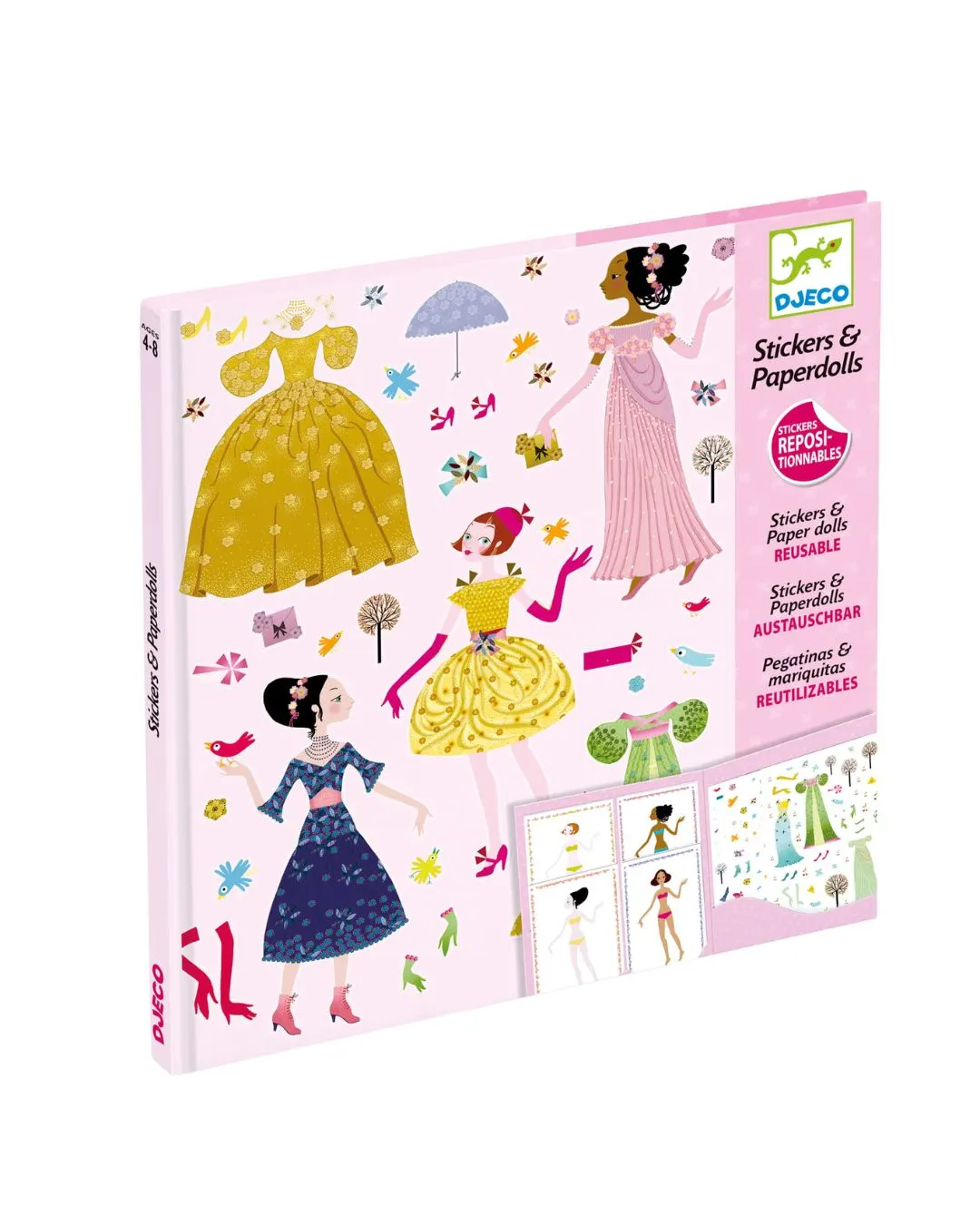 Djeco - zestaw z naklejkami Ubrania sezonowe