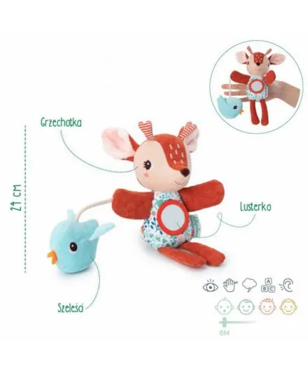 Lilliputiens - pacynka zabawka aktywizująca Sarenka Stella Lilliputiens - pacynka zabawka aktywizująca Sarenka Stella