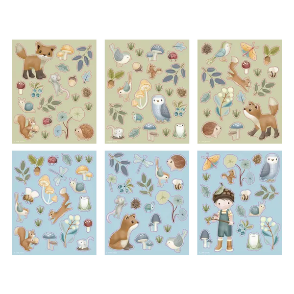 Little Dutch - Książeczka z naklejkami Forest Friends Little Dutch - Książeczka z naklejkami Forest Friends