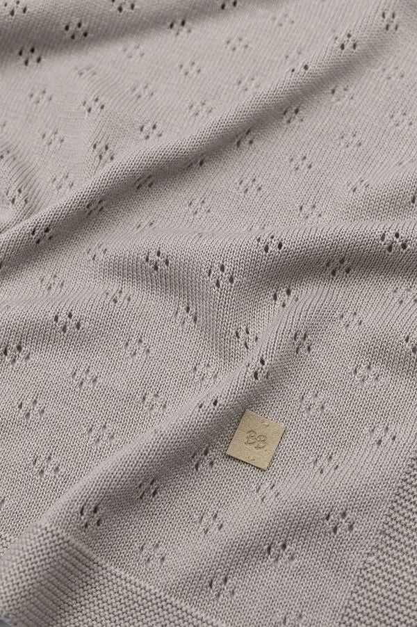 Bamboom - bambusowy kocyk niemowlęcy ażurowy 100x75 cm kamelowy Bamboom - bambusowy kocyk niemowlęcy ażurowy 100x75 cm kamelowy