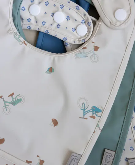 Cam Cam Copenhagen - śliniak z kieszonką 2-szt. Bicycles