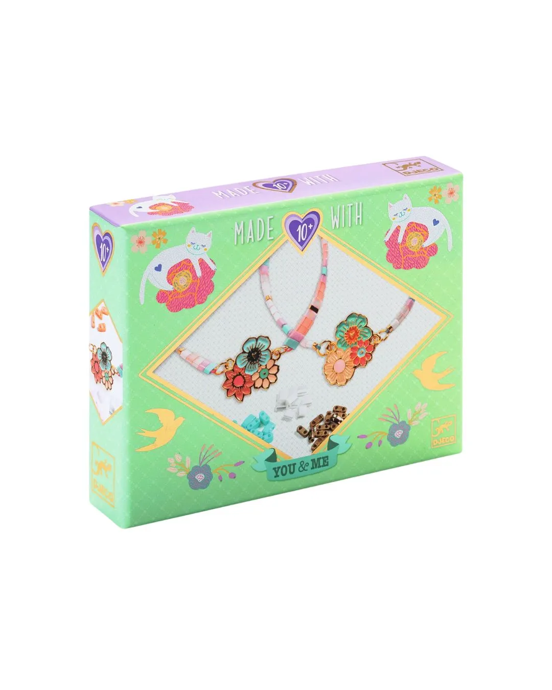 Zestaw do tworzenia bransoletki przyjaźni Djeco Kwiaty