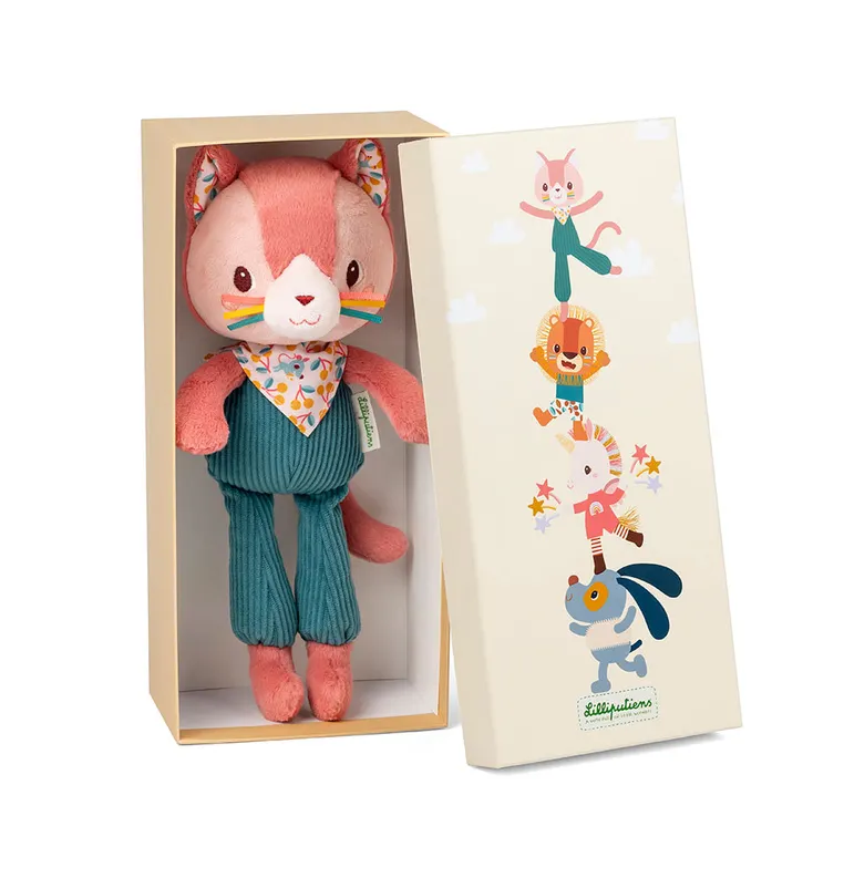 Lilliputiens - przytulanka w ozdobnym pudełku Kotka Jeanne 3m+