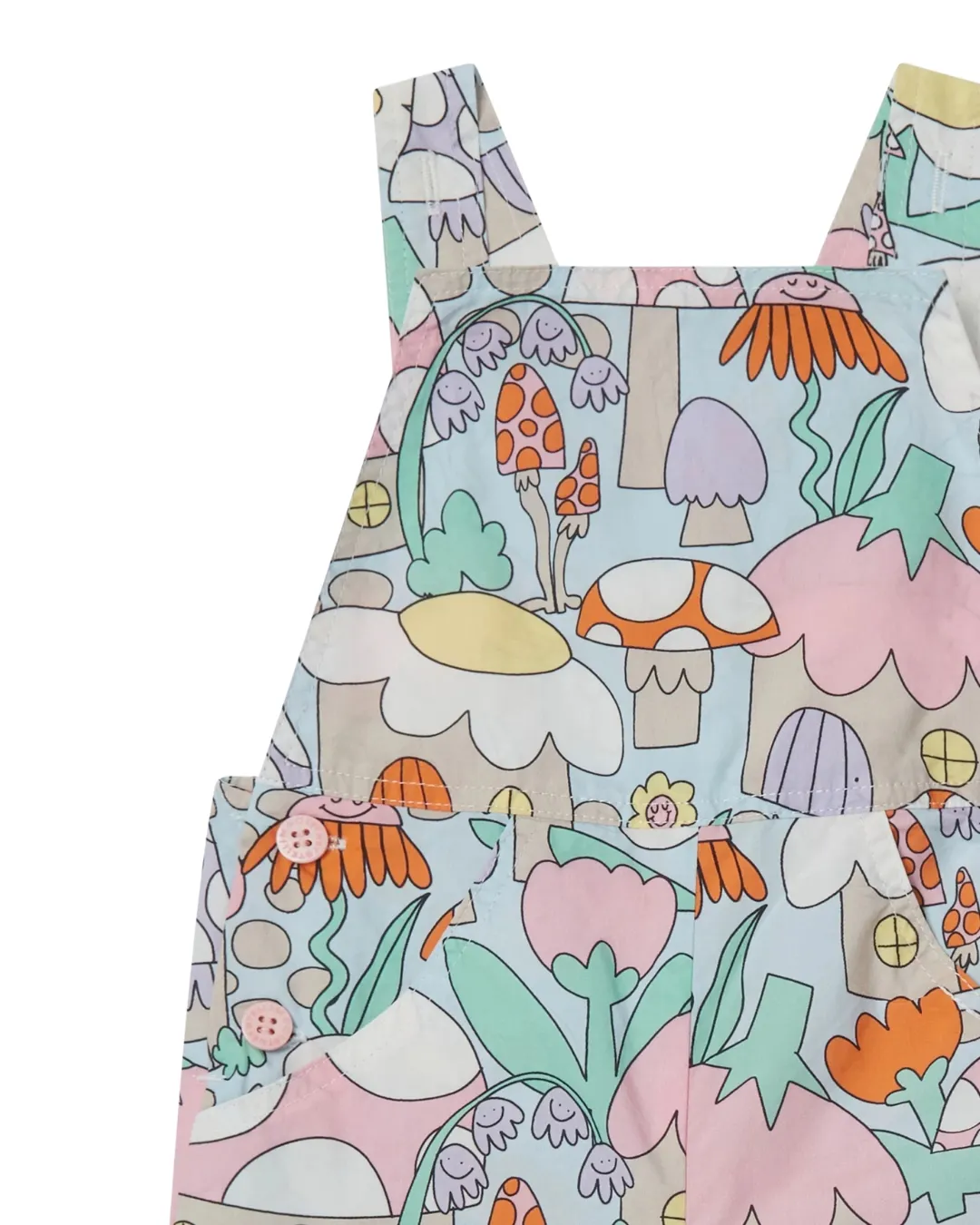 Stella McCartney - spodnie ogrodniczki Woodland Print Denim Dungarees Stella McCartney - spodnie ogrodniczki Woodland Print Denim Dungarees