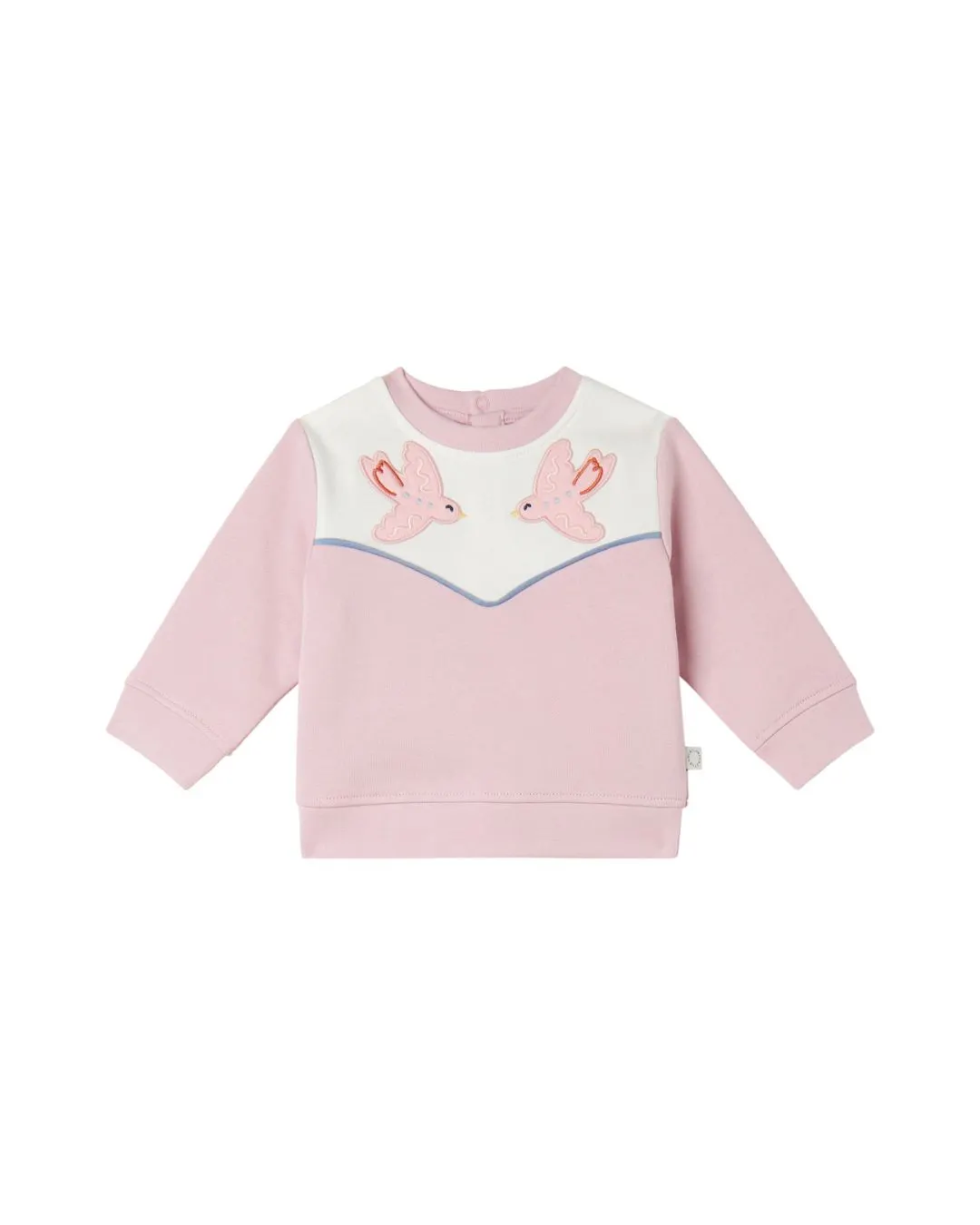 Stella McCartney - bawełniana bluza niemowlęca Birds Patch Stella McCartney - bawełniana bluza niemowlęca Birds Patch
