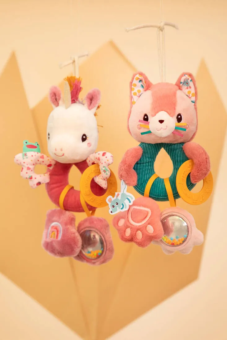 Lilliputiens - grzechotka wielofunkcyjna Jednorożec Lena 9 m+