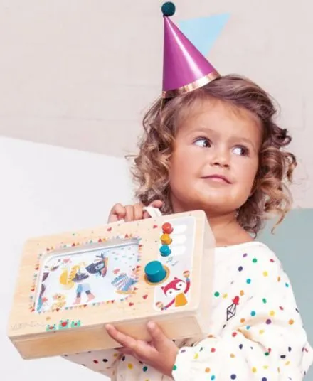 Lilliputiens - drewniana pozytywka Telewizor Lilliputiens - drewniana pozytywka Telewizor