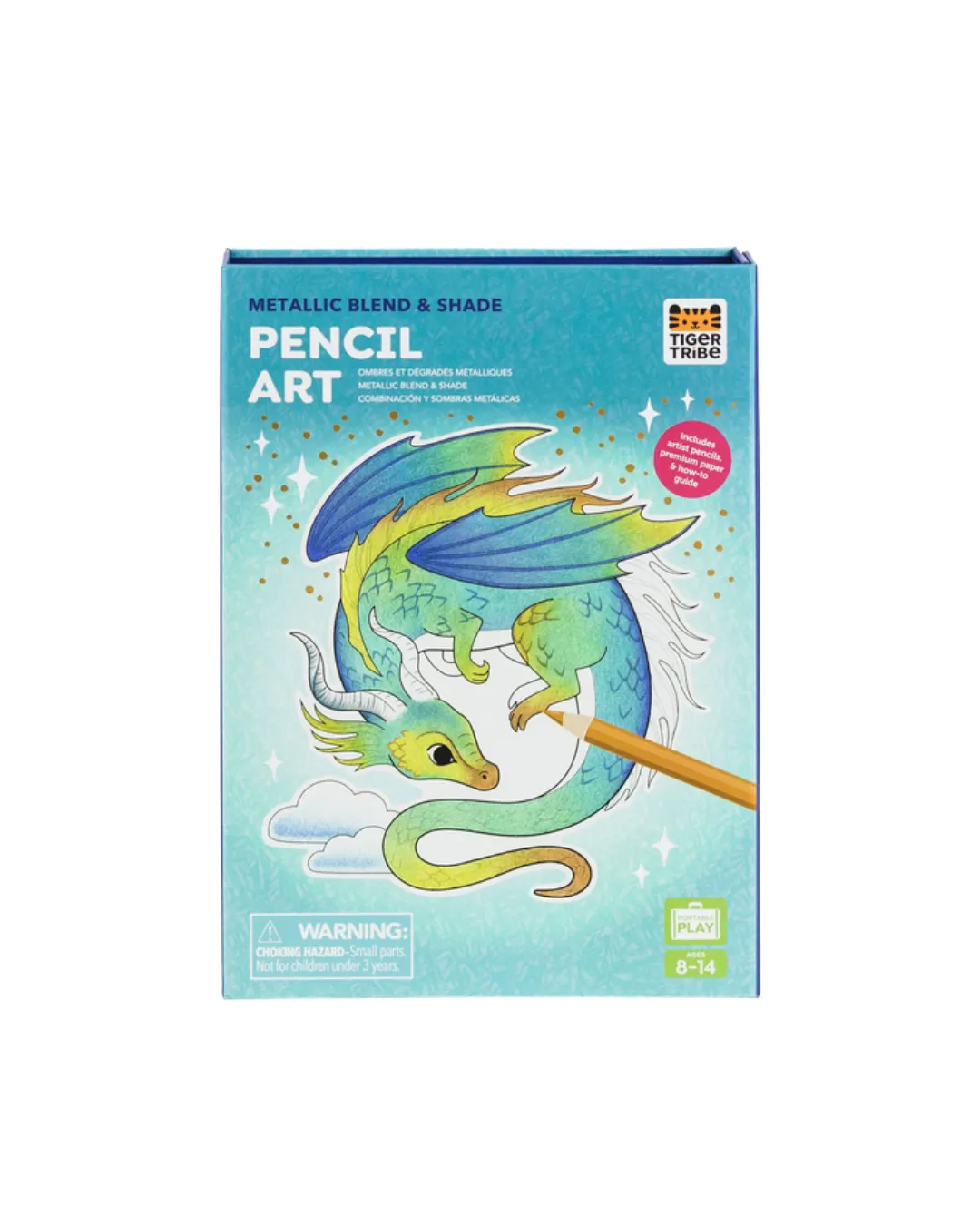 Tiger Tribe - zestaw do rysunku Metaliczne Kredki Tiger Tribe - zestaw do rysunku Metaliczne Kredki