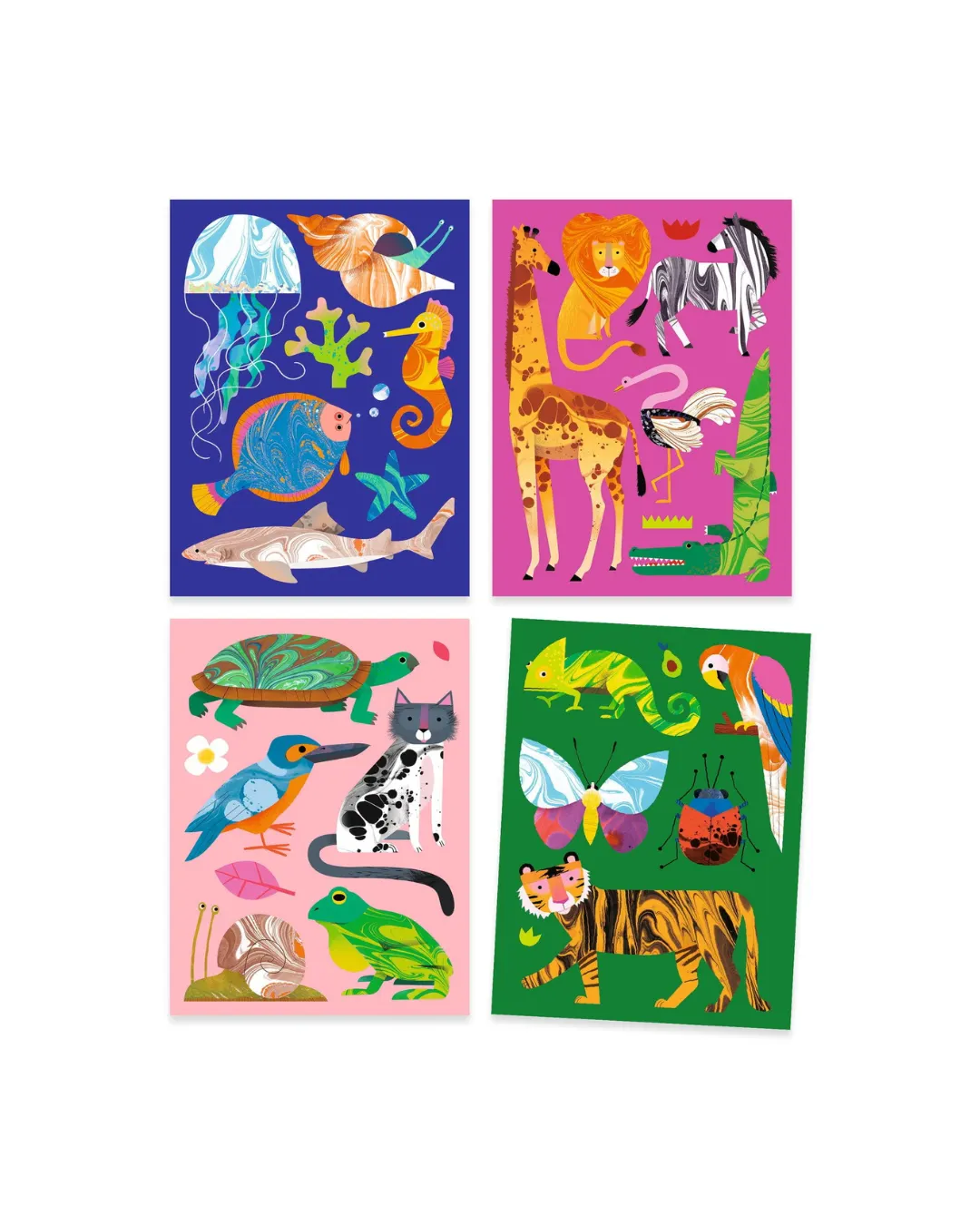 Djeco - zestaw artystyczny Marmurkowe kolorowanie Djeco - zestaw artystyczny Marmurkowe kolorowanie