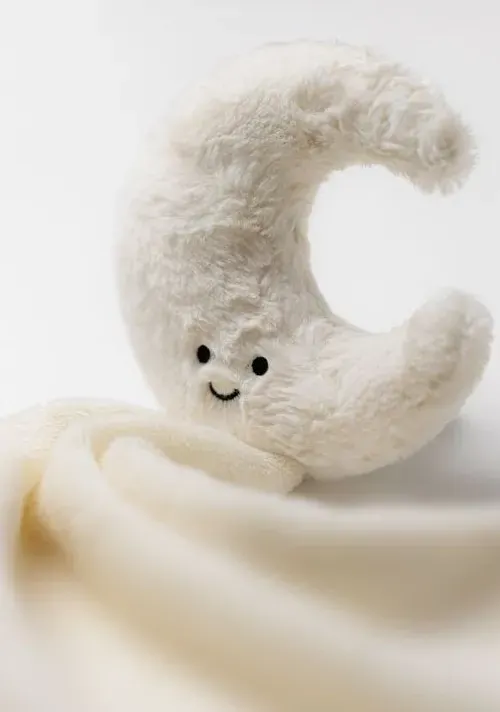 Jellycat - Księżyc Perłowo-Biały Szmatka Przytulanka Kremowa