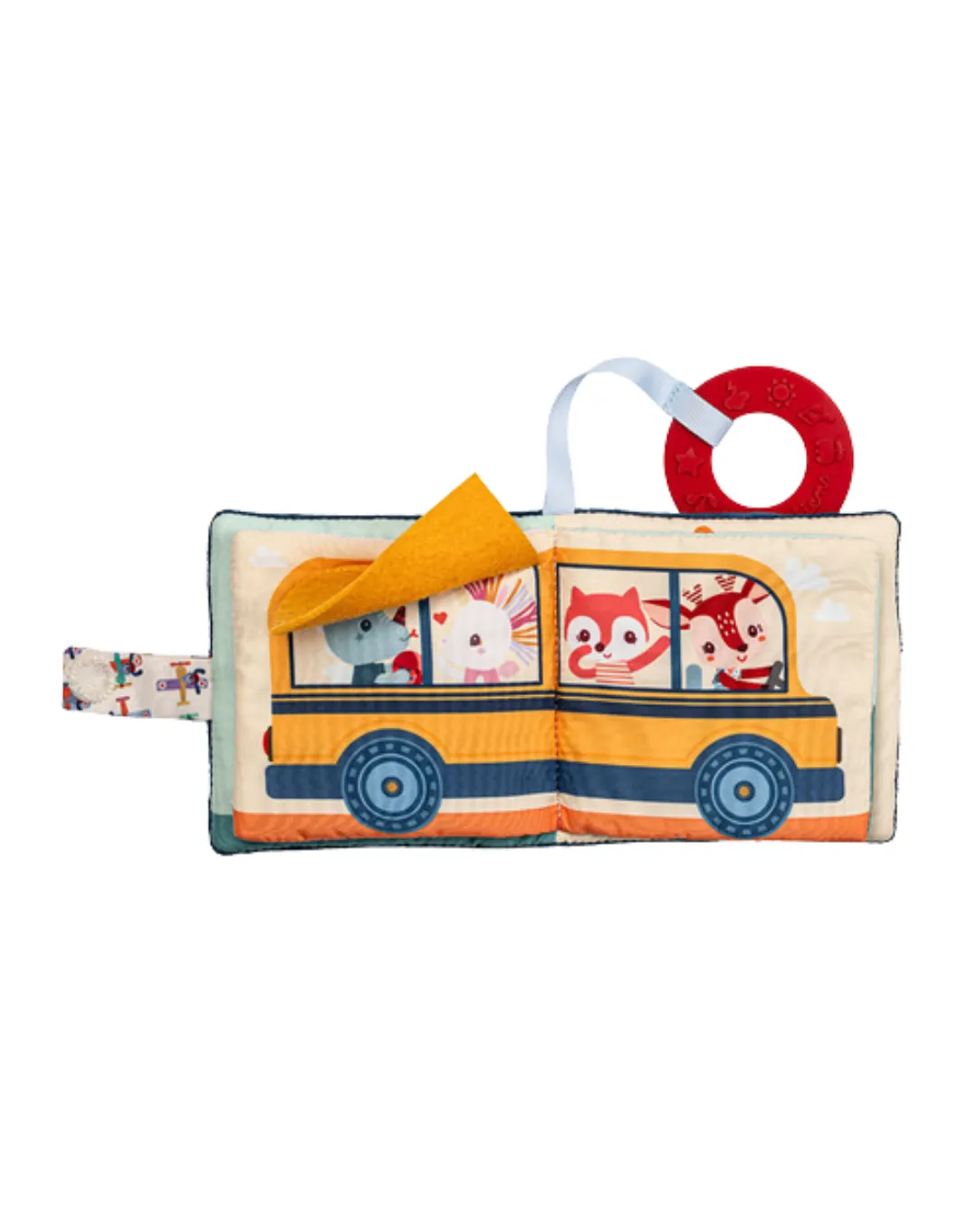 Lilliputiens - miękka książeczka wielofunkcyjna z szeleszczącą folią i gryzakiem Piesek Jules 6m+ Lilliputiens - miękka książeczka wielofunkcyjna z szeleszczącą folią i gryzakiem Piesek Jules 6m+