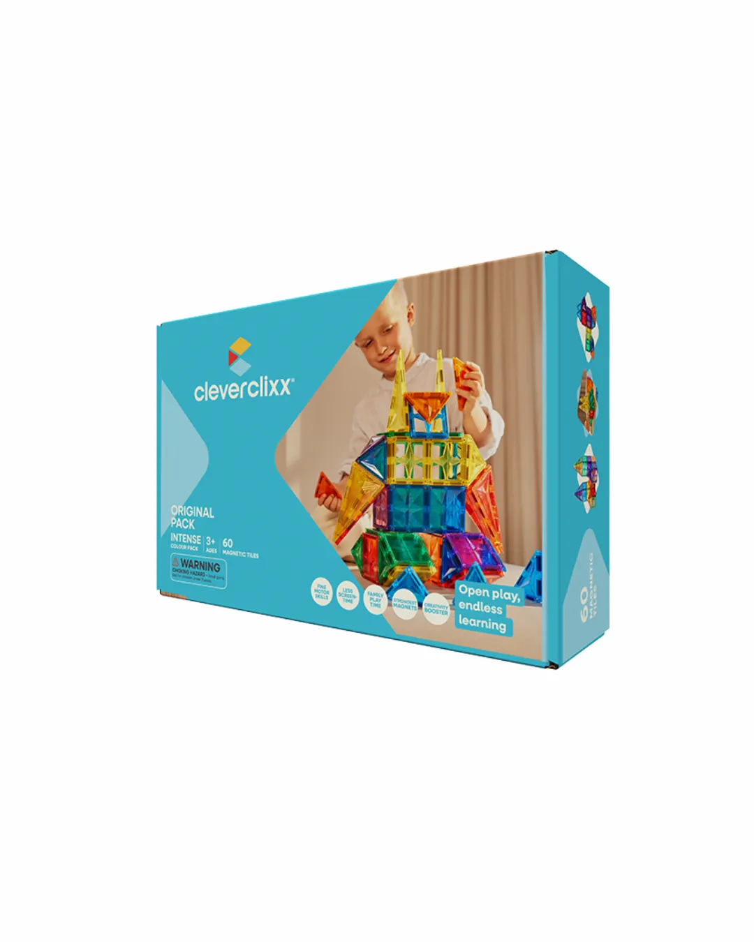 Cleverclixx - klocki magnetyczne Original Intense Pack 60 elementów