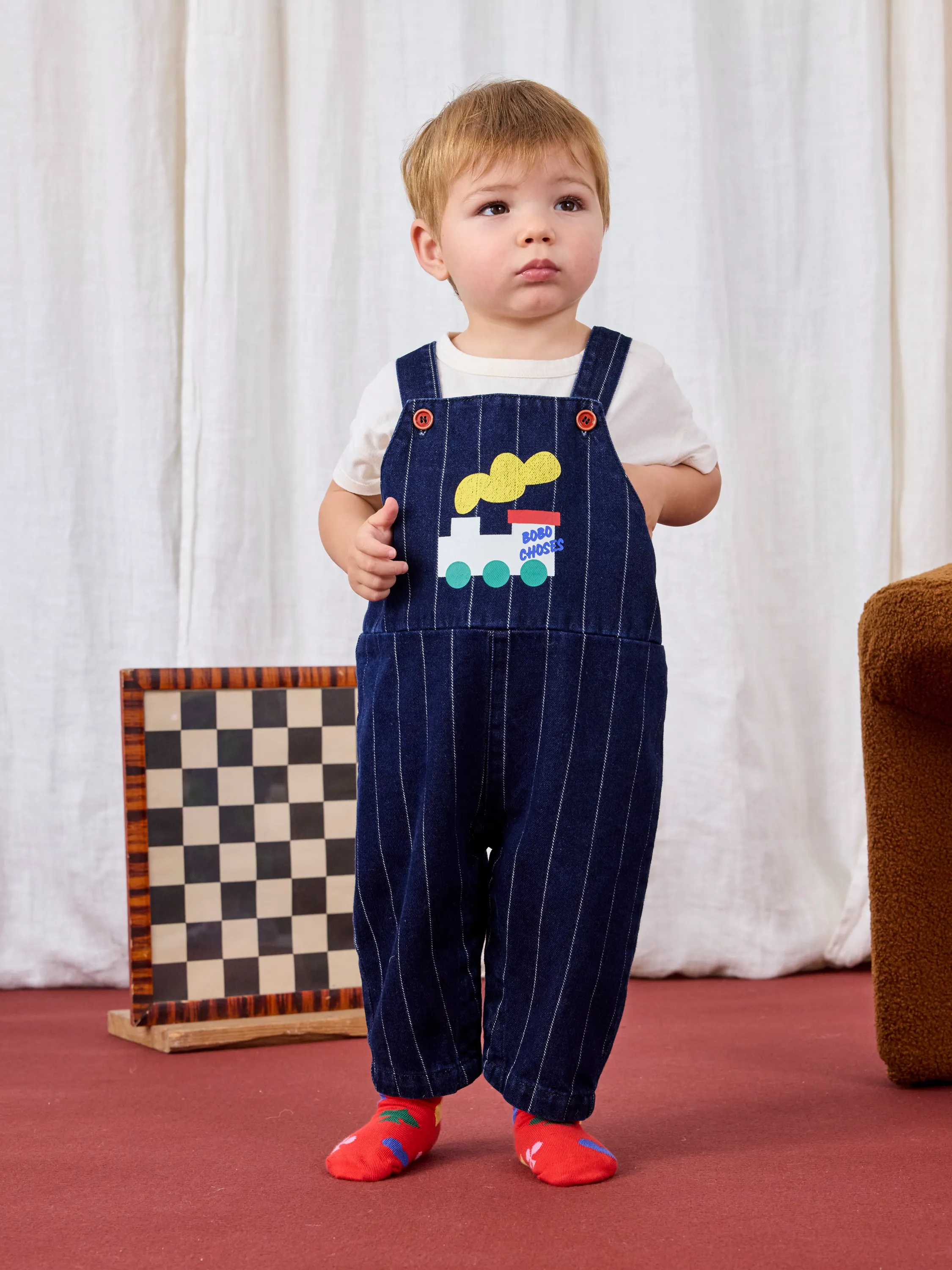 BOBO CHOSES - ogrodniczki dziecięce Bobo Choo Choo BOBO CHOSES - ogrodniczki dziecięce Bobo Choo Choo