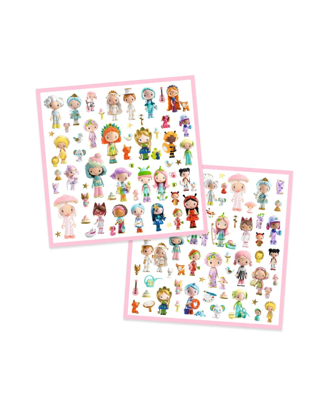 Djeco - metaliczne naklejki Świat Tinyly