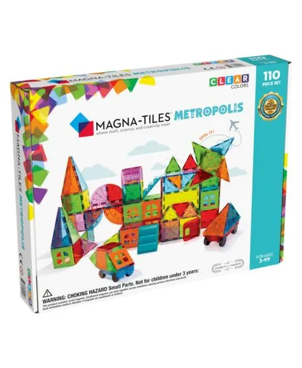 Magna-Tiles - klocki magnetyczne dla dzieci Metropolis 110 elementów 3+ Magna-Tiles - klocki magnetyczne dla dzieci Metropolis 110 elementów 3+