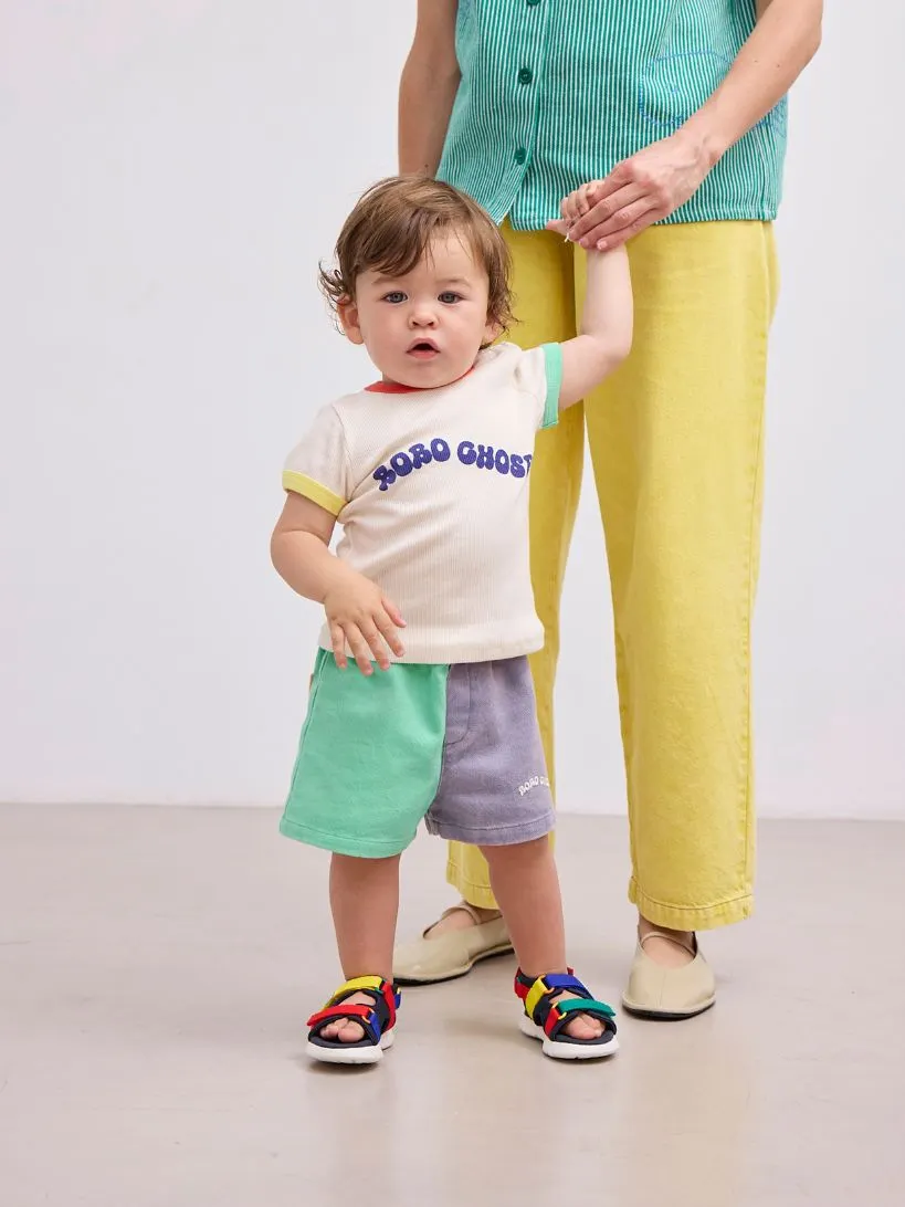 BOBO CHOSES - T-shirt dziecięcy Wavy Bobo Choses krótki rękaw off white złamana biel 