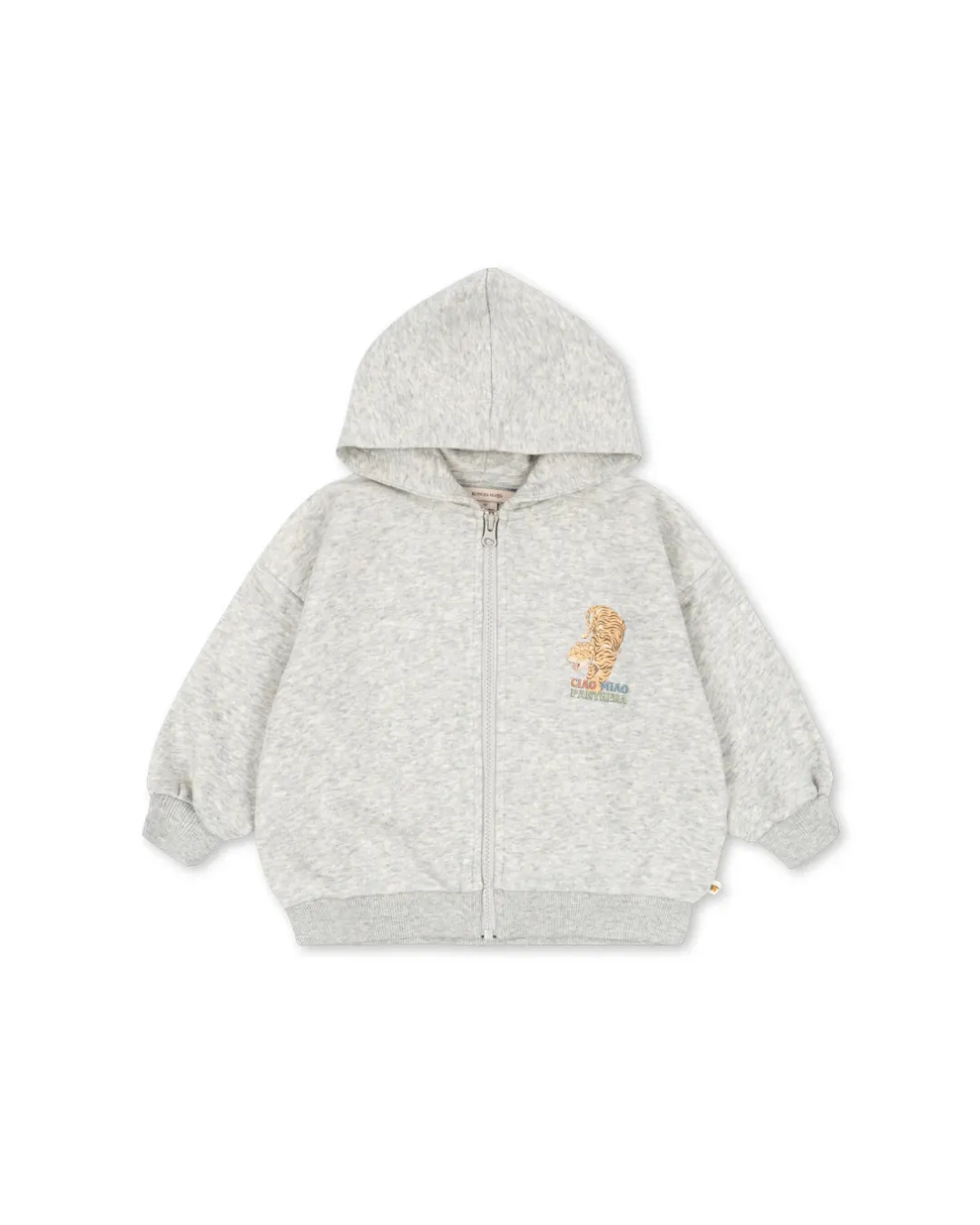 Konges Sløjd -bluza dresowa Lou Zip Hood GOTS Grey Melange Konges Sløjd -bluza dresowa Lou Zip Hood GOTS Grey Melange
