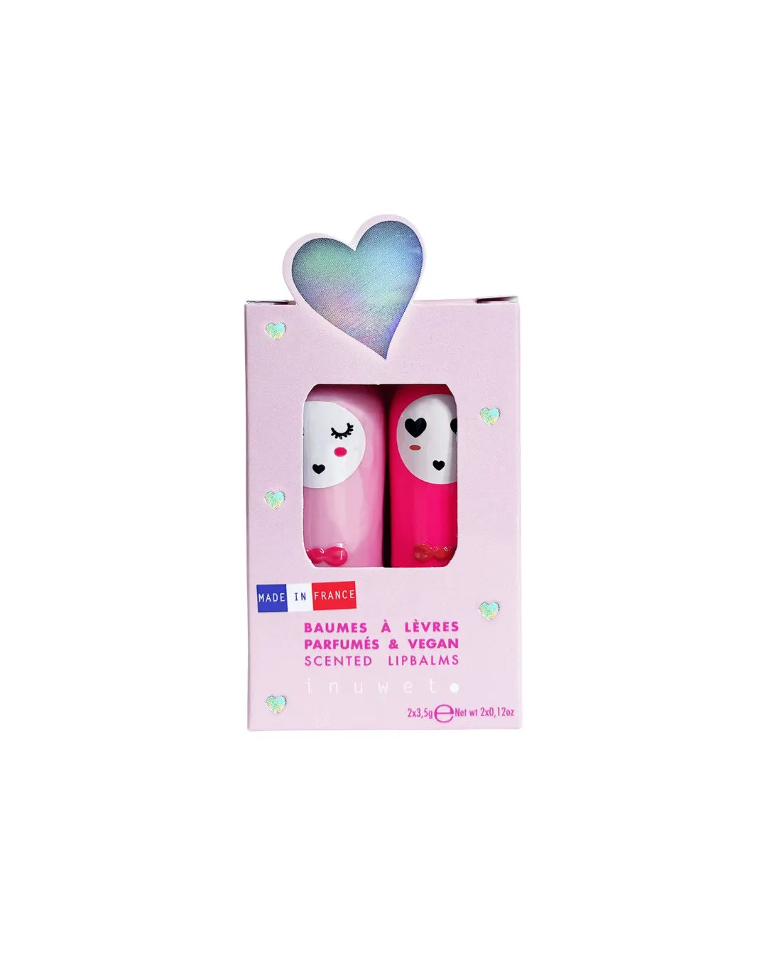Inuwet - zestaw prezentowy dwóch balsamów do ust dla dzieci Fraise Cerise Inuwet - zestaw prezentowy dwóch balsamów do ust dla dzieci Fraise Cerise