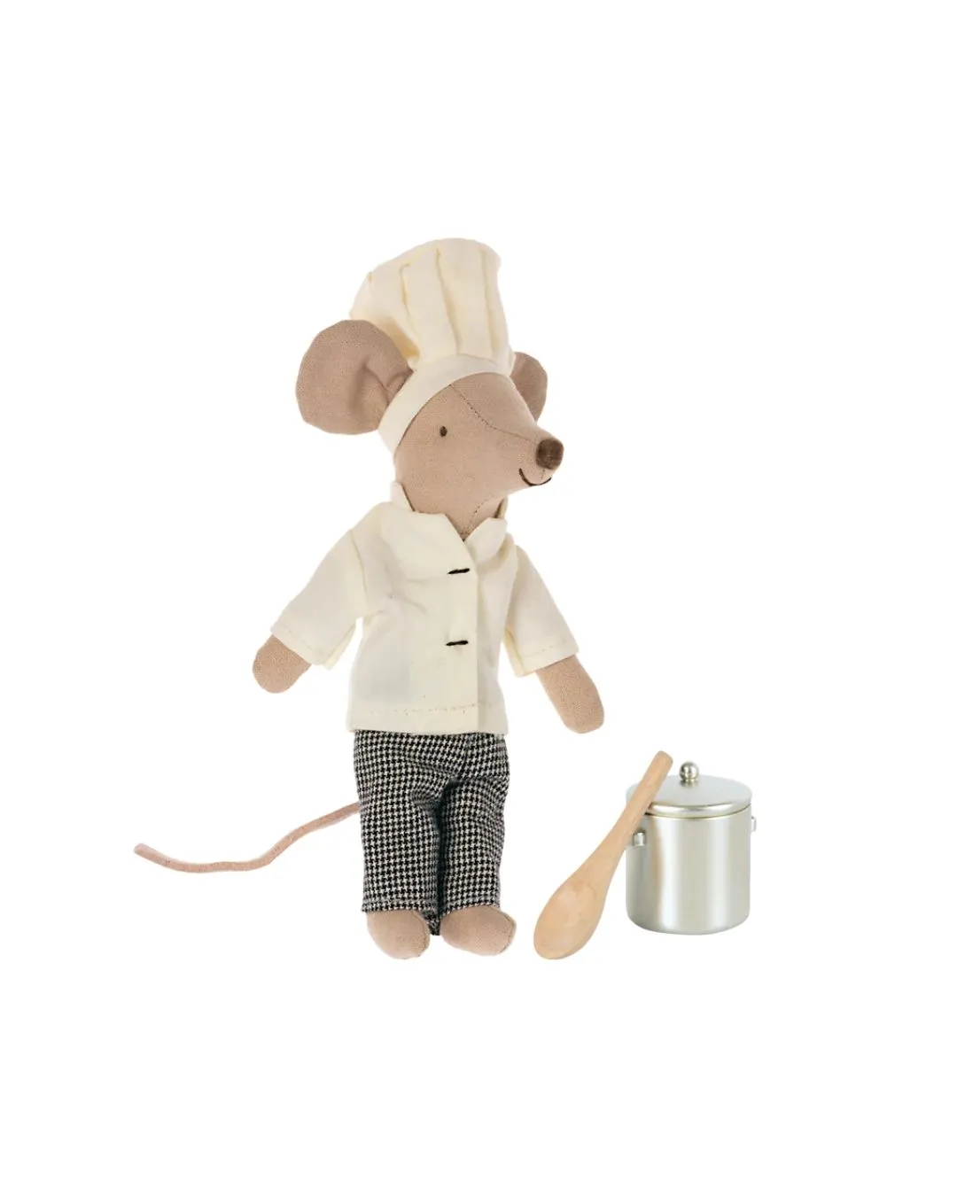 Maileg - myszka szef kuchni z garnkiem i łyżką Chef mouse Maileg - myszka szef kuchni z garnkiem i łyżką Chef mouse
