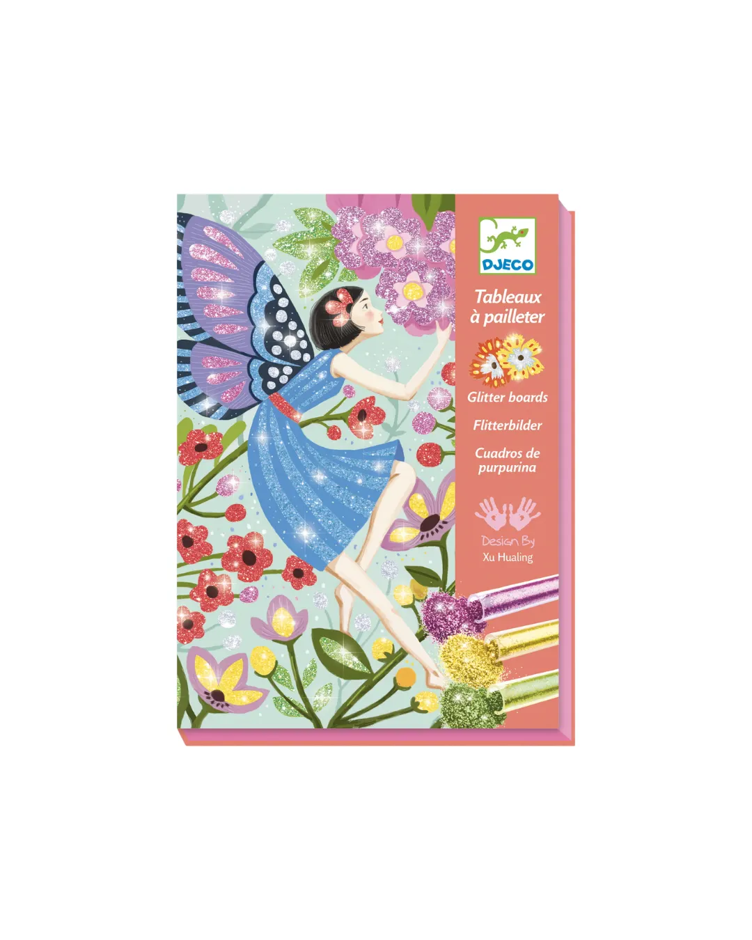 Djeco - zestaw artystyczny z brokatem Wróżki