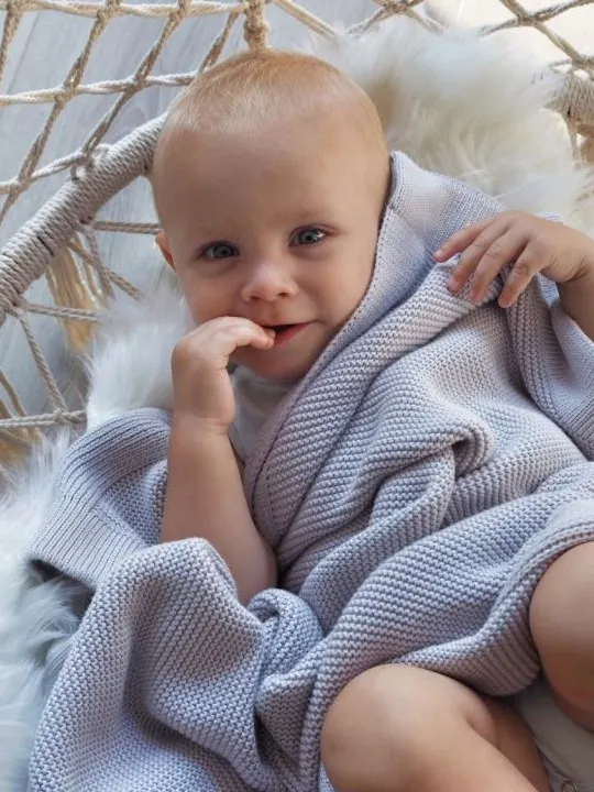 My Memi - bambusowy kocyk 80x100 Classic Light Grey My Memi - bambusowy kocyk 80x100 Classic Light Grey