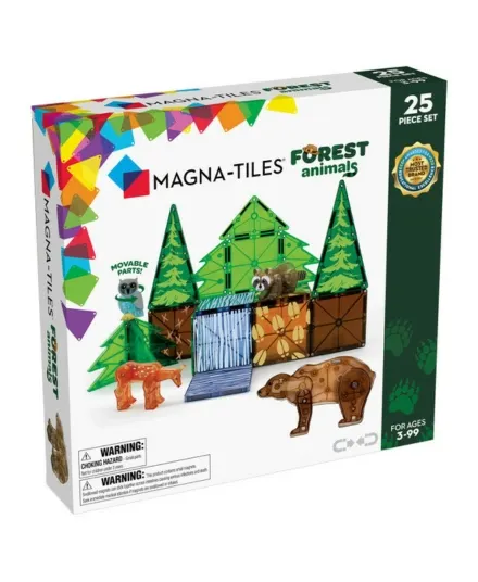 MAGNA-TILES - klocki magnetyczne 3+ Forest Animals 25 elementów MAGNA-TILES - klocki magnetyczne 3+ Forest Animals 25 elementów