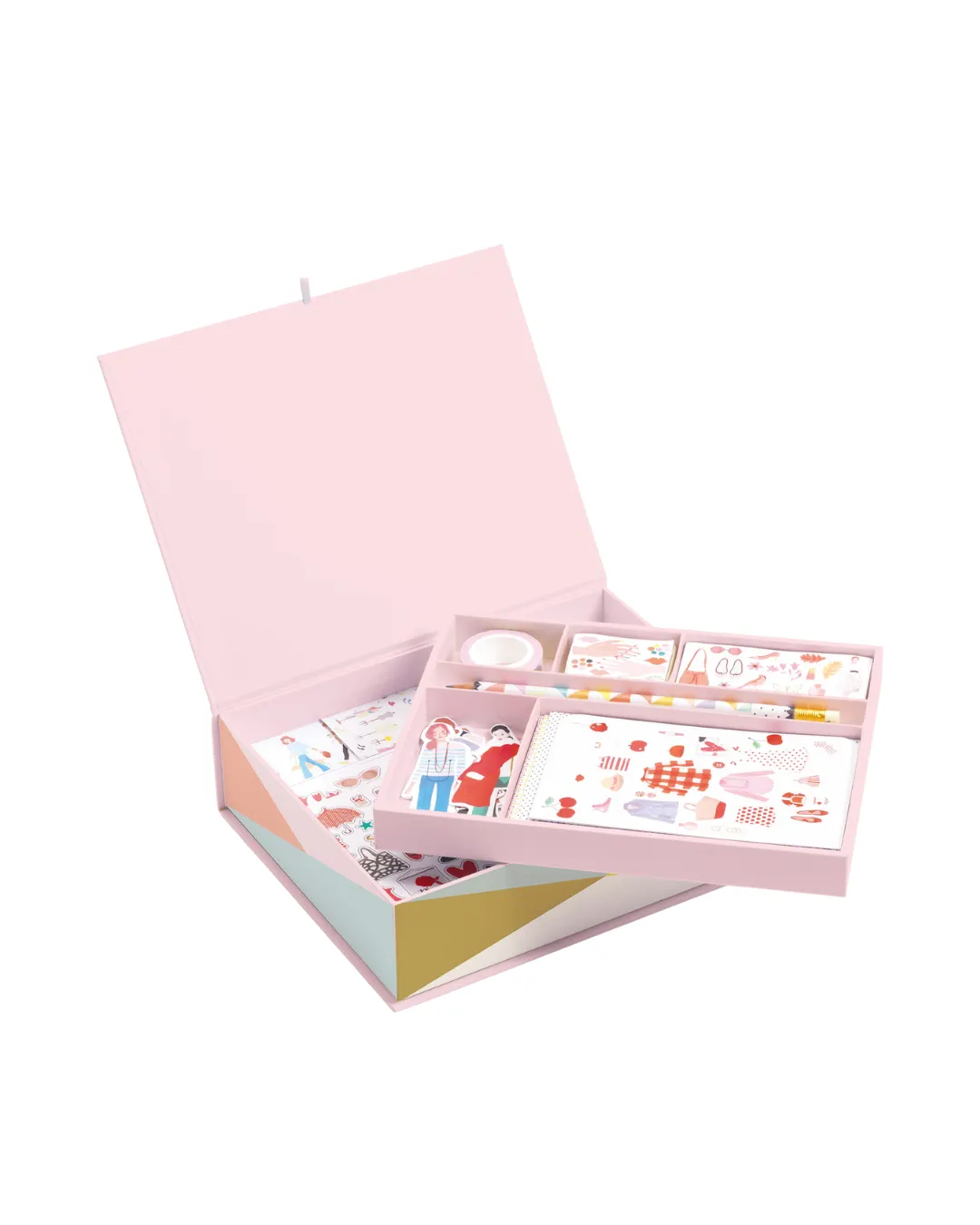 Djeco - zestaw papierniczy dla dzieci w kuferku Tinou Djeco - zestaw papierniczy dla dzieci w kuferku Tinou