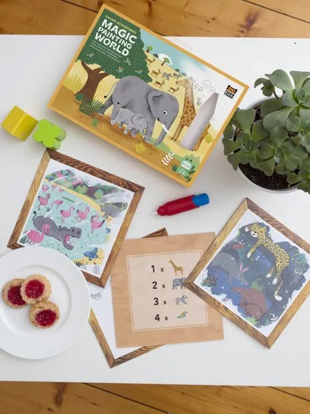 Tiger Tribe - kolorowanka wodna Safari Tiger Tribe - kolorowanka wodna Safari