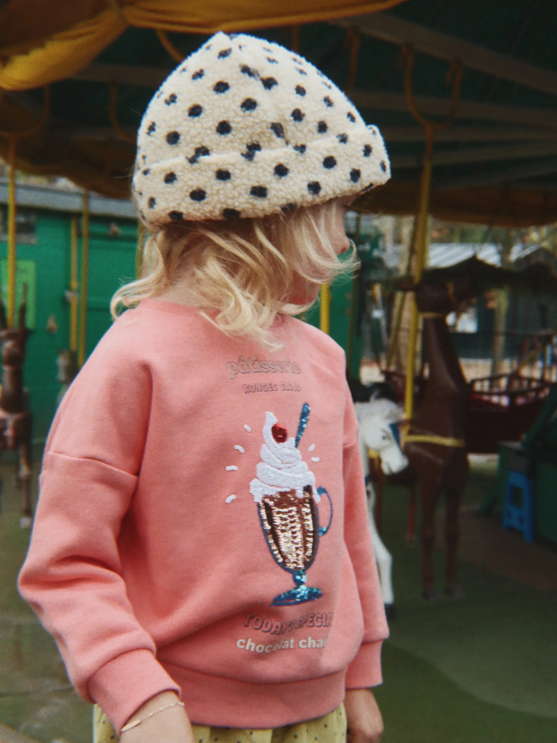 Konges Sløjd - bluza dziecięca Lou Sequin OCS Peach Blossom Konges Sløjd - bluza dziecięca Lou Sequin OCS Peach Blossom