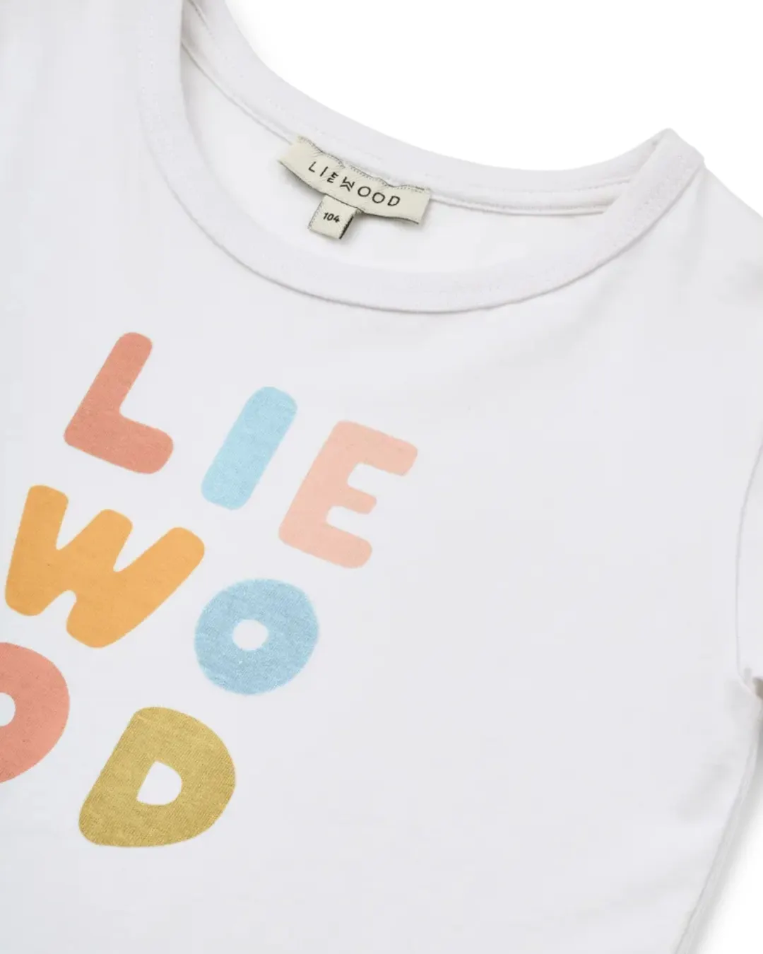Liewood - koszulka T-shirt z krótkim rękawem i napisem Liewood Apia Placement Pale tuscany Crisp white Liewood - koszulka T-shirt z krótkim rękawem i napisem Liewood Apia Placement Pale tuscany Crisp white